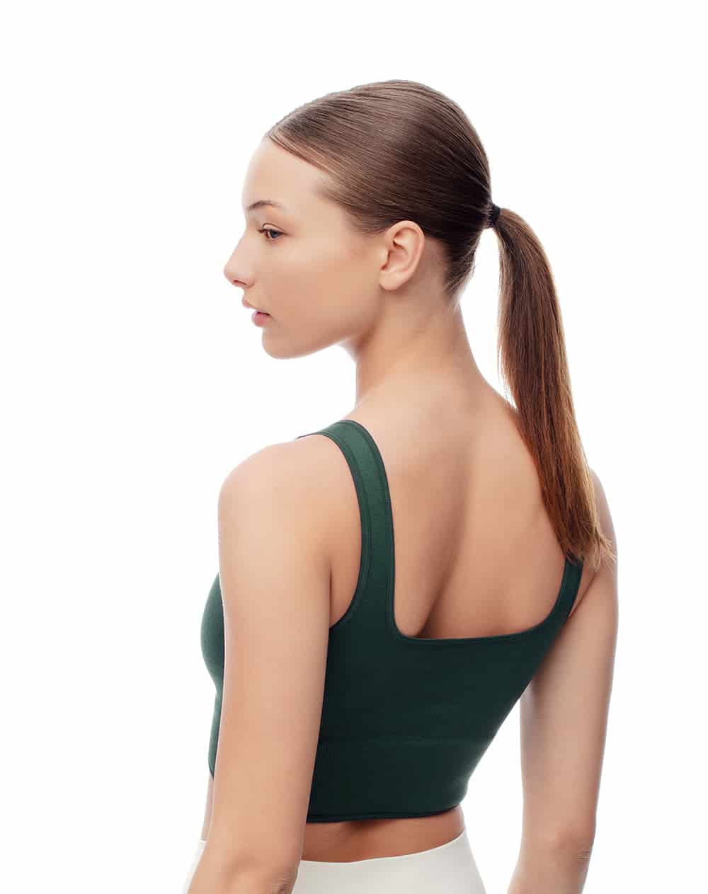 Top + legging deportivo verde mujer - miniatura 3
