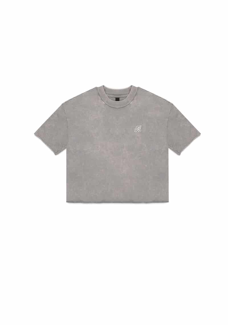 Knockout grey crop top - miniatura 1