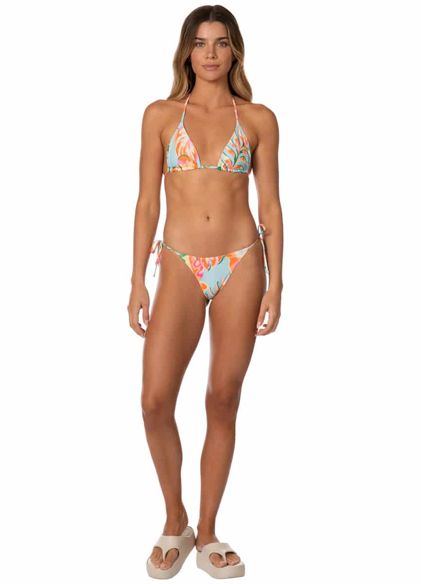 Maaji Fiesta Bloom Balmy Sliding Triangle Bikini Top - miniatura 4