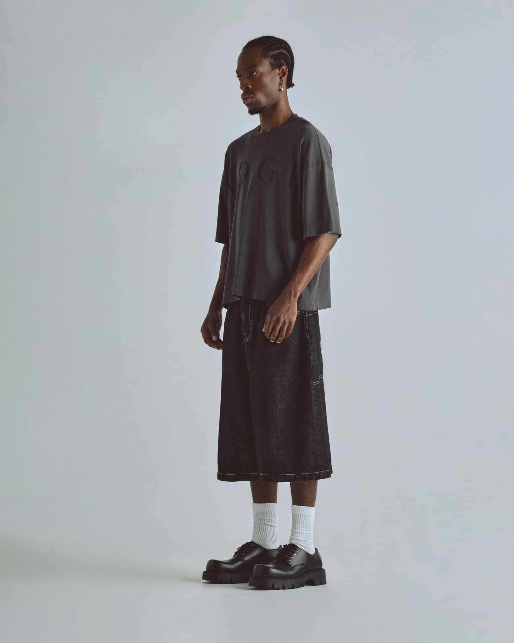 Basics UNDGLD Denim Jort Black - miniatura 4