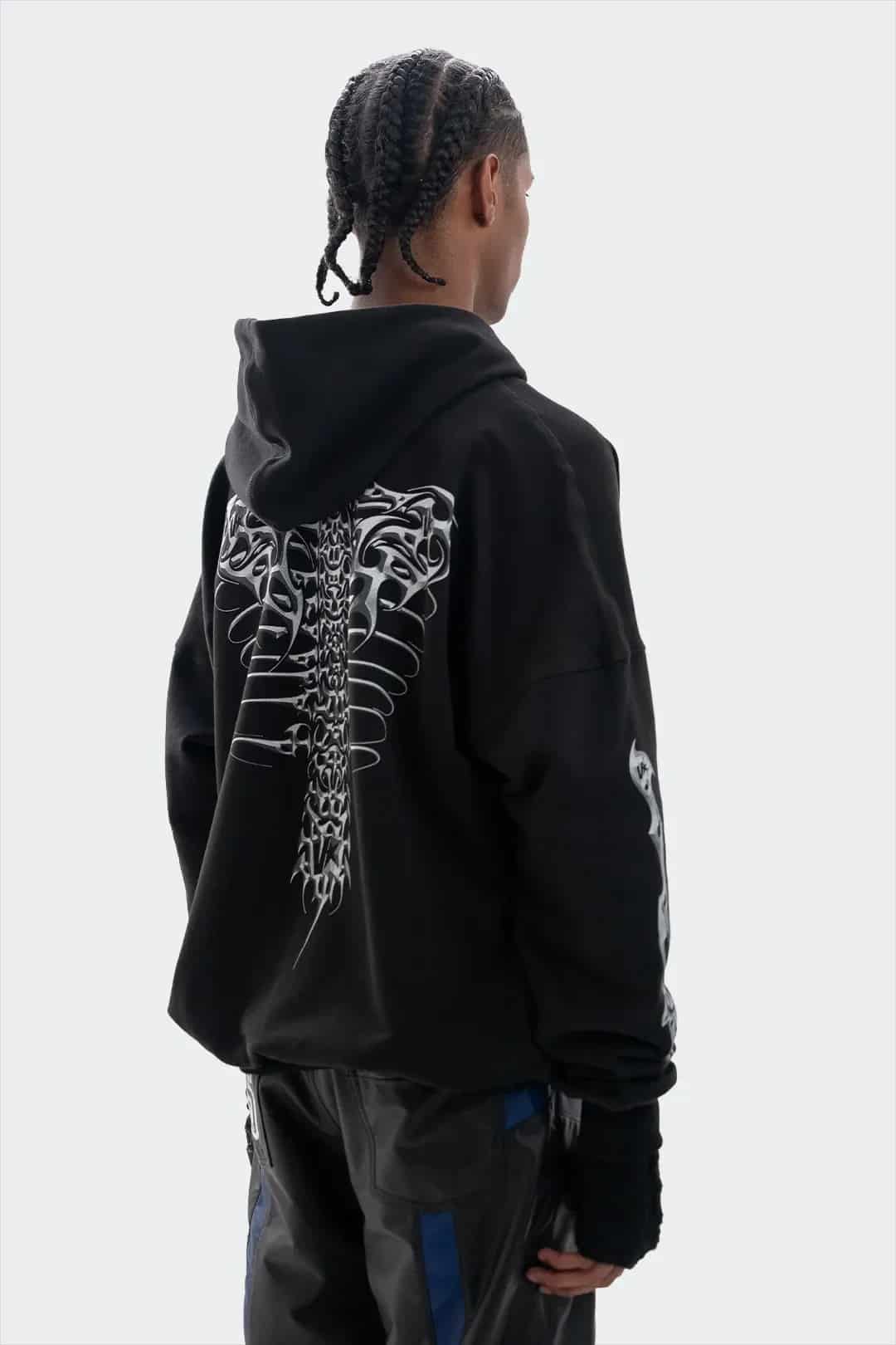 VENENO BUZO ZIP UP GRUNGE BONES - miniatura 4