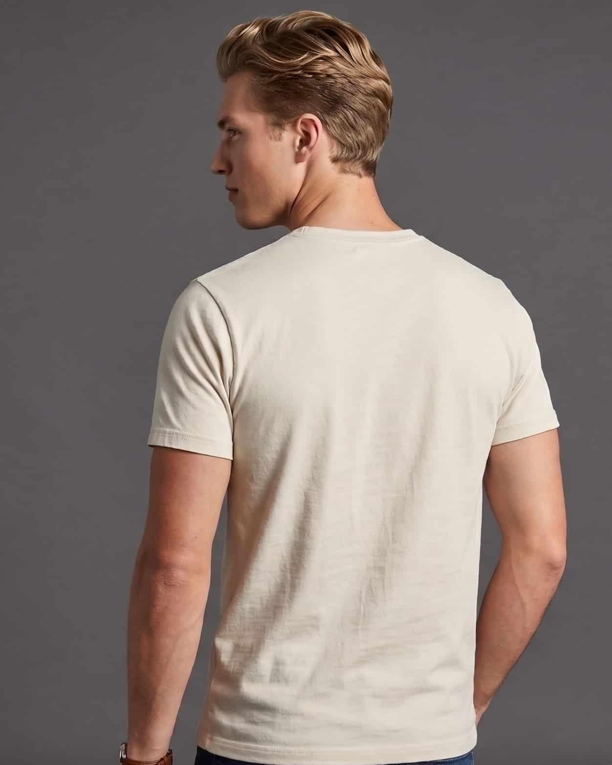 Camiseta Basica Premium Cotton Blanco Hueso - miniatura 2