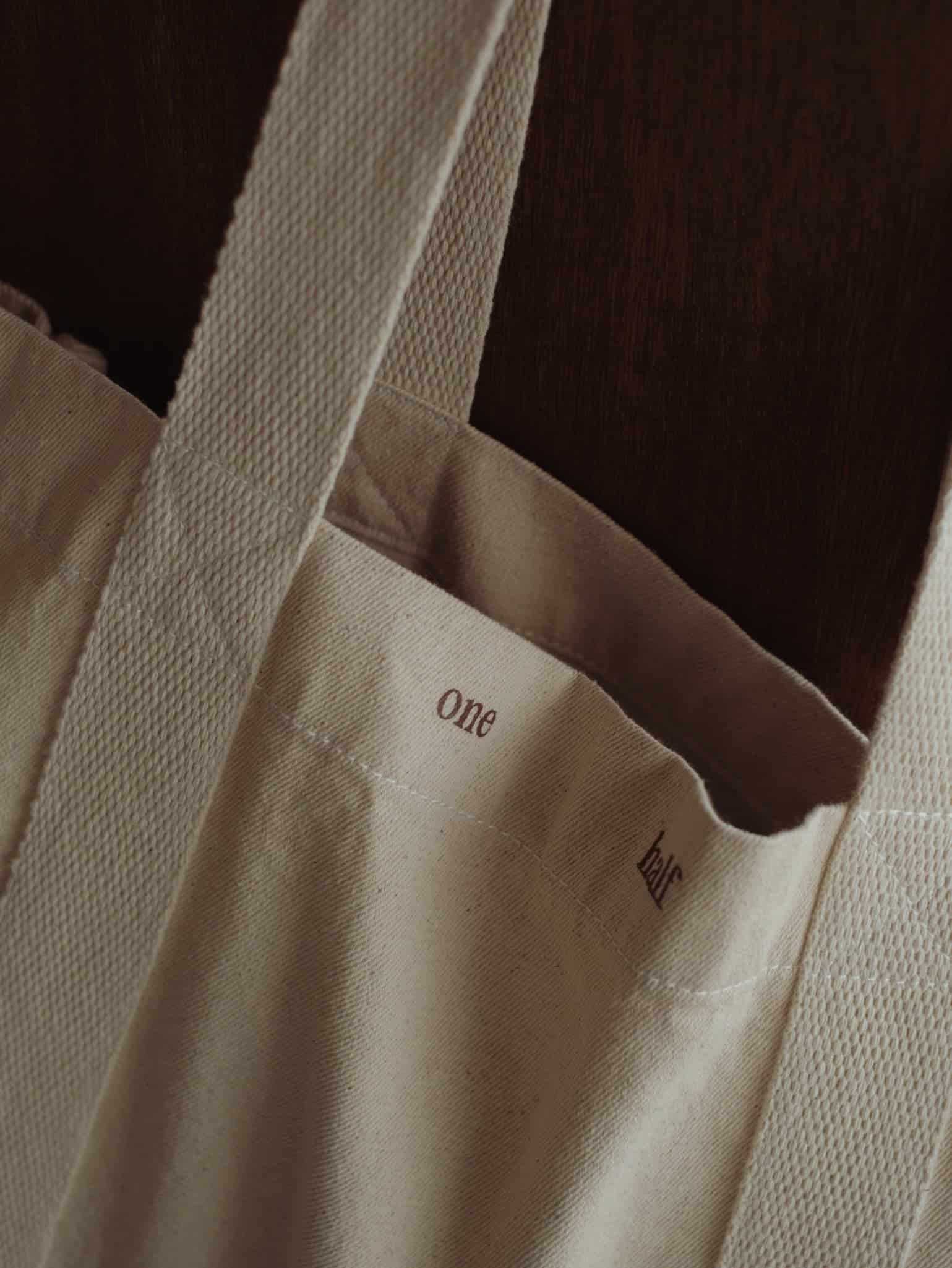 CONTRAST DENIM TOTE BAG - NATURAL - miniatura 5