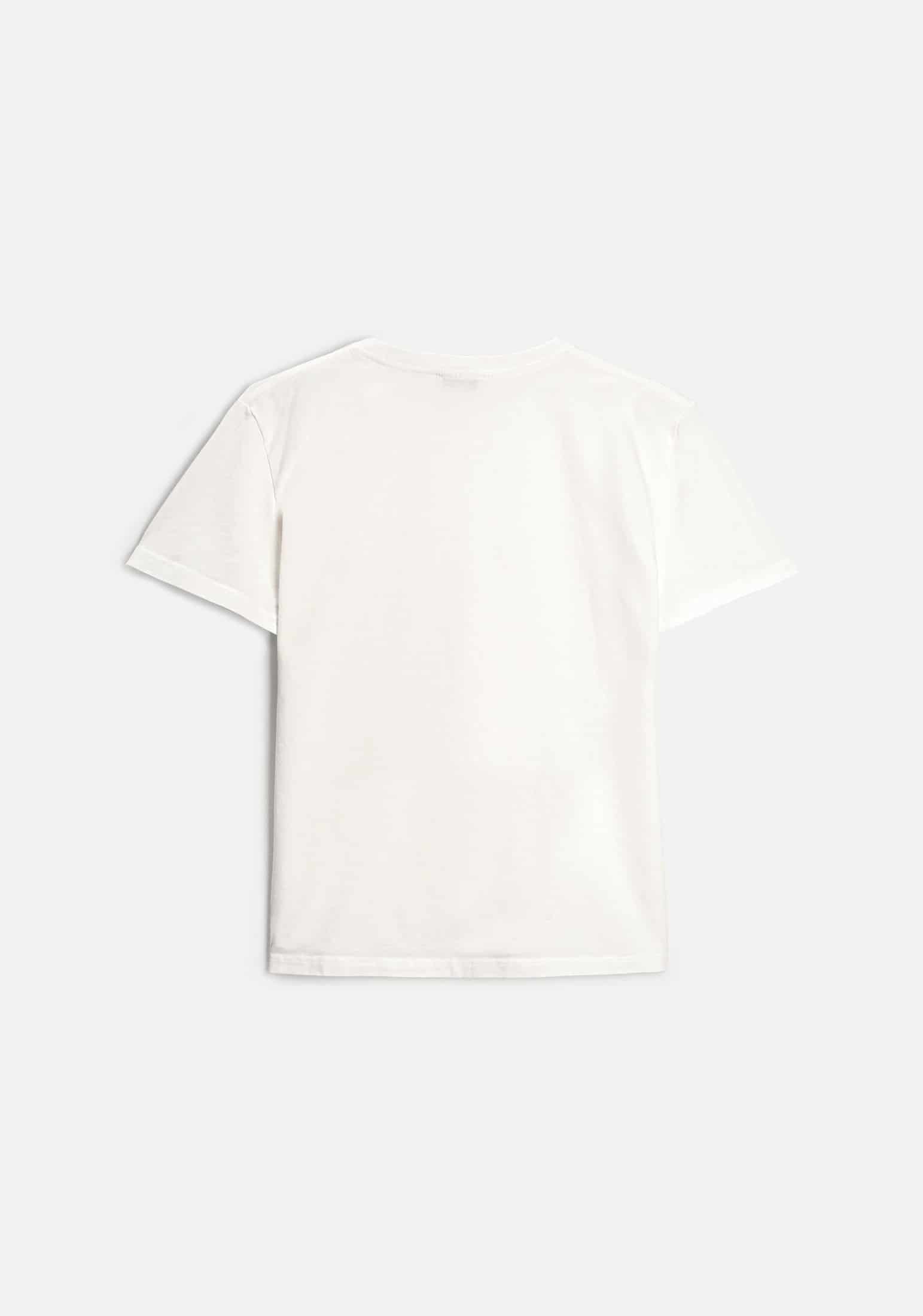 Camiseta M Unicolor CR L-Atn Marfil - miniatura 2