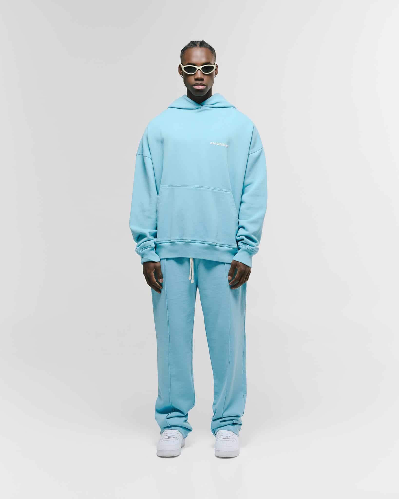 Hoodie Oversized Básico V4 - Azul Claro - miniatura 4