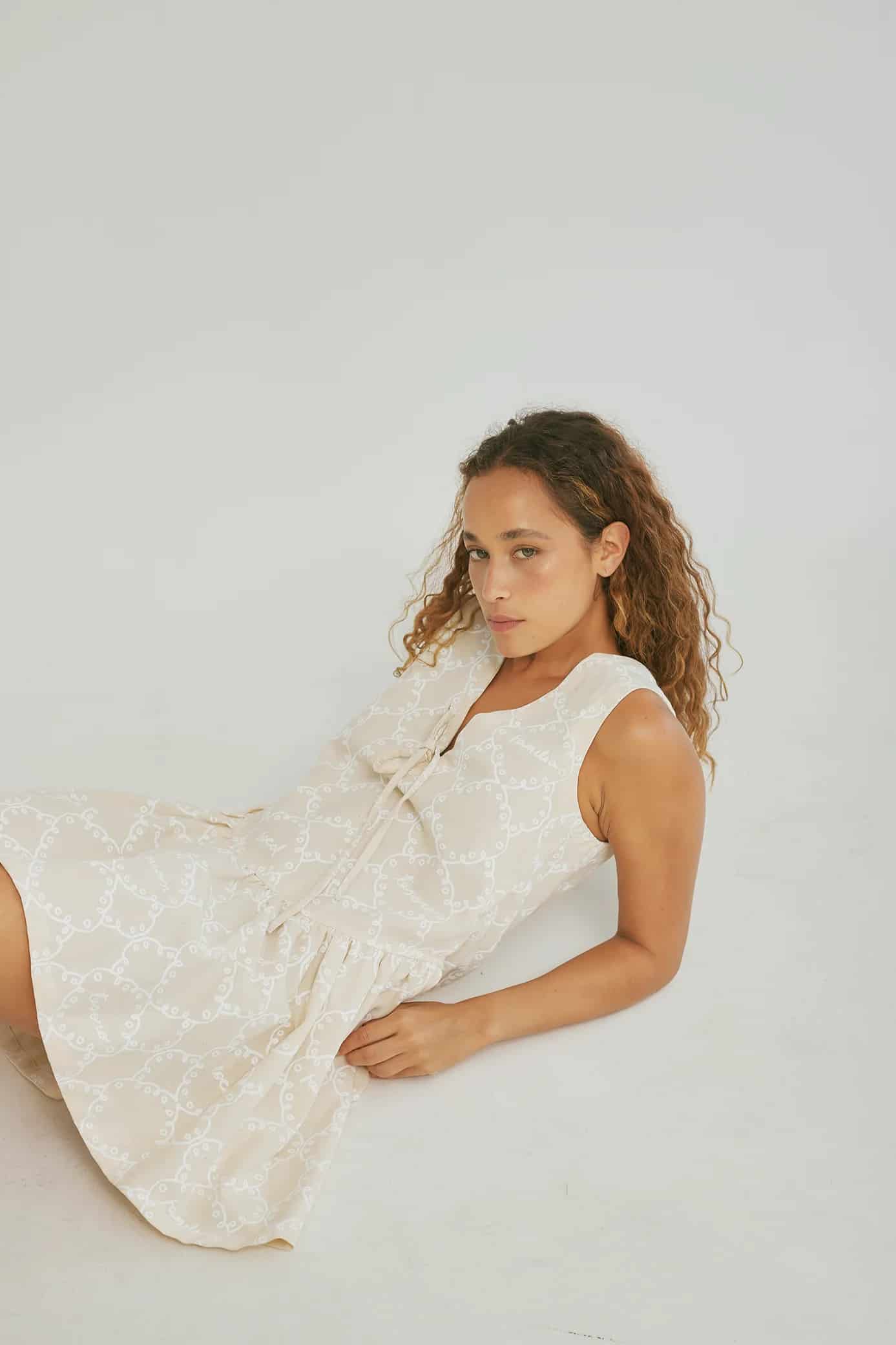 Vestido Azúcar Mantel Crudo - miniatura 2