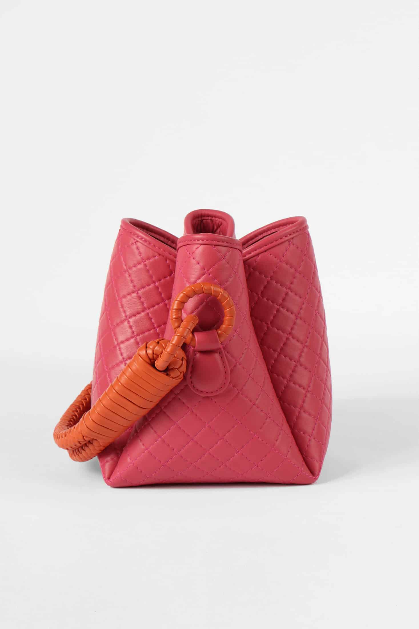Tulip Mini Bucket Bag, Pink & Orange. - miniatura 3