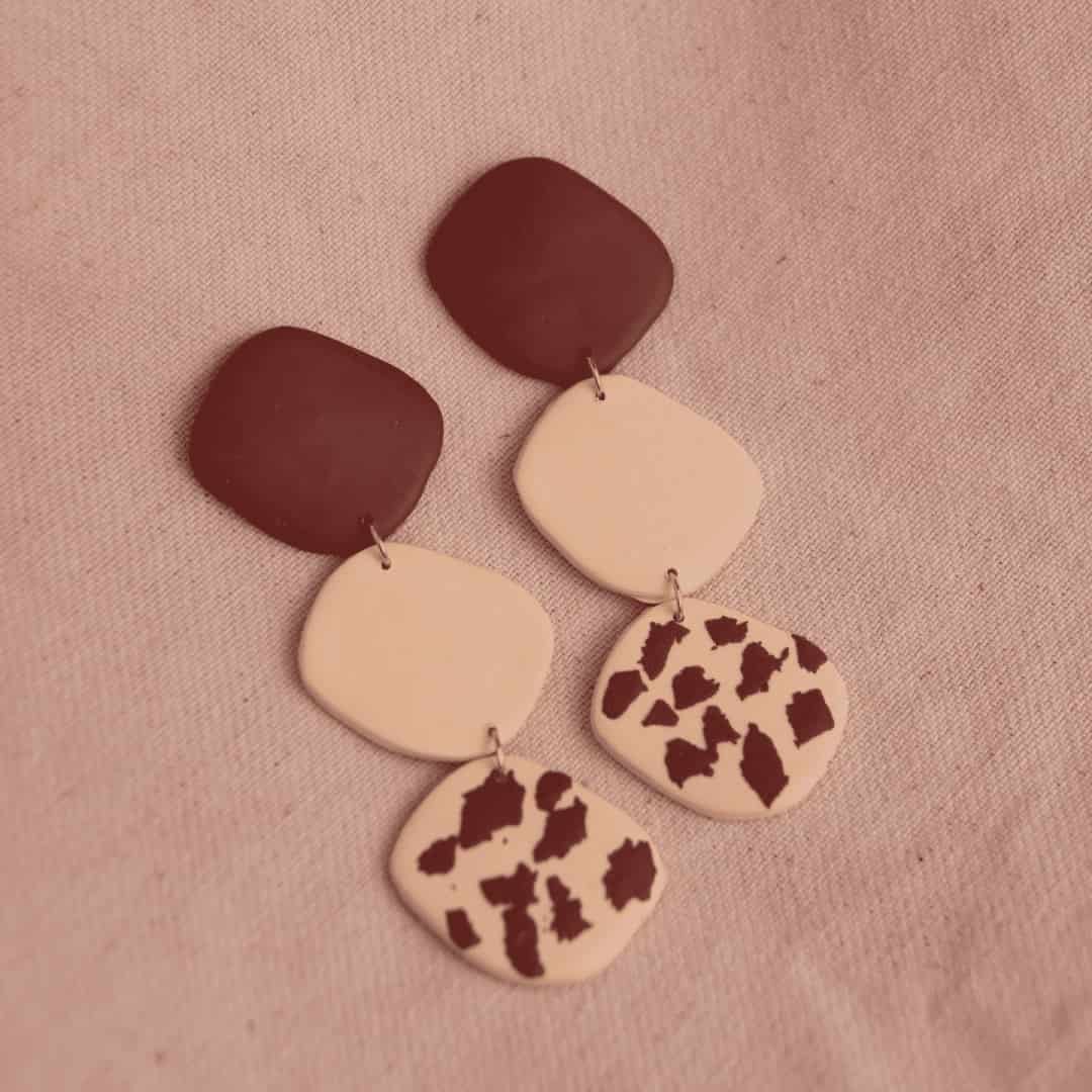 Aretes Circe Cow Print - miniatura 2
