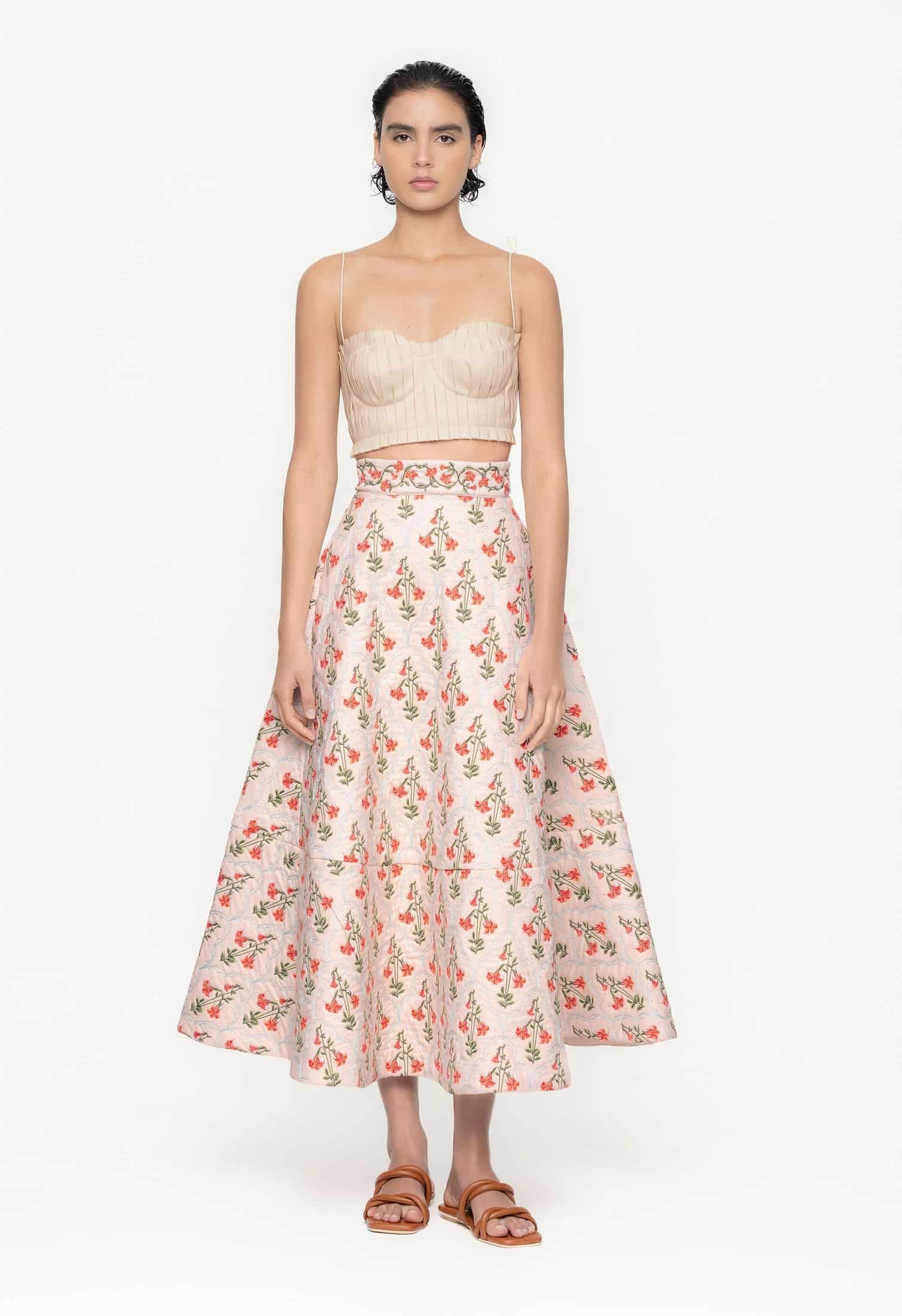 Bergamota Sabanero Atardecer Maxi Skirt - miniatura 4