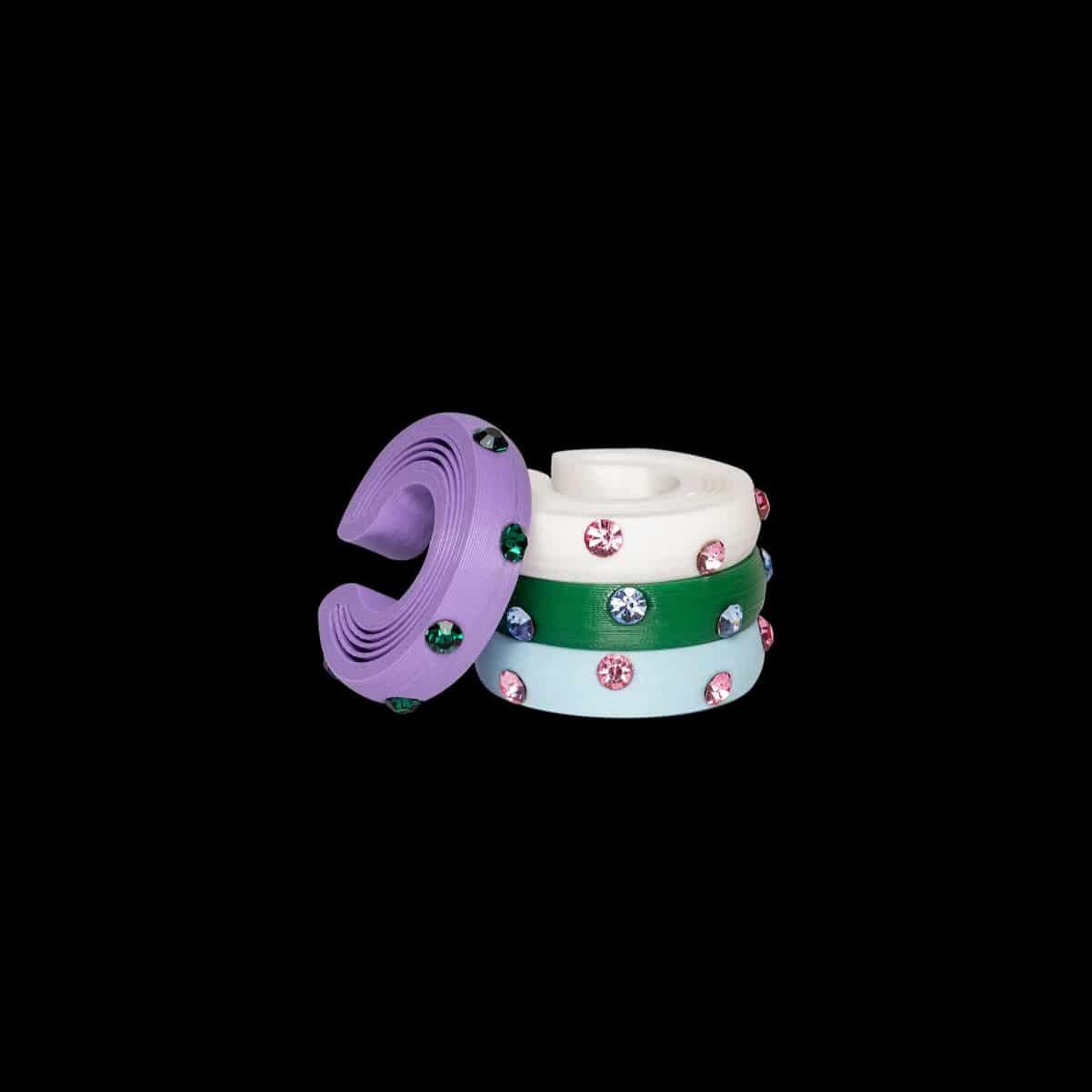 EAR CUFF GRUESO CON CRISTALES X1 - miniatura 3