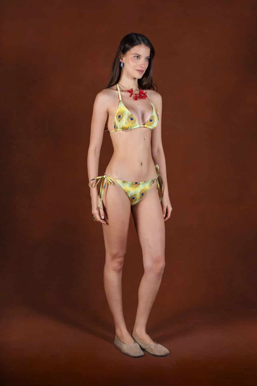 SACRA Women's Polyester Bikini Bottom Light Blue - miniatura 2