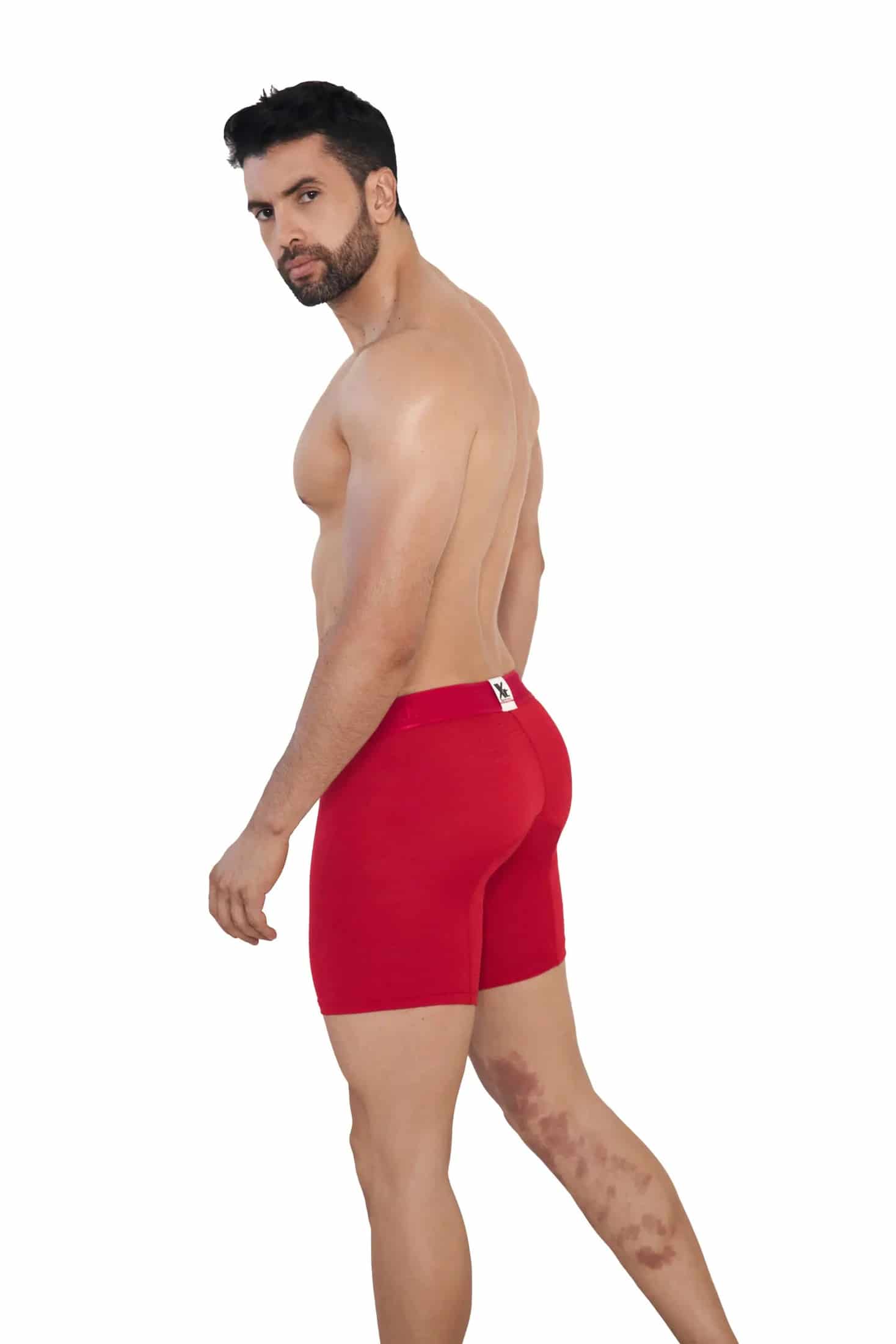 BOXER MICROFIBRA JACQUARD ESPIGA  ROJO - miniatura 2