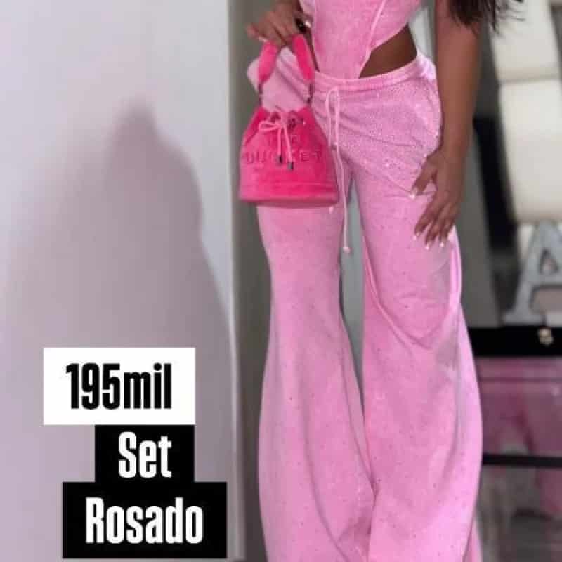 SET CON BODY PIEDRAS EN ROSADO - miniatura 4