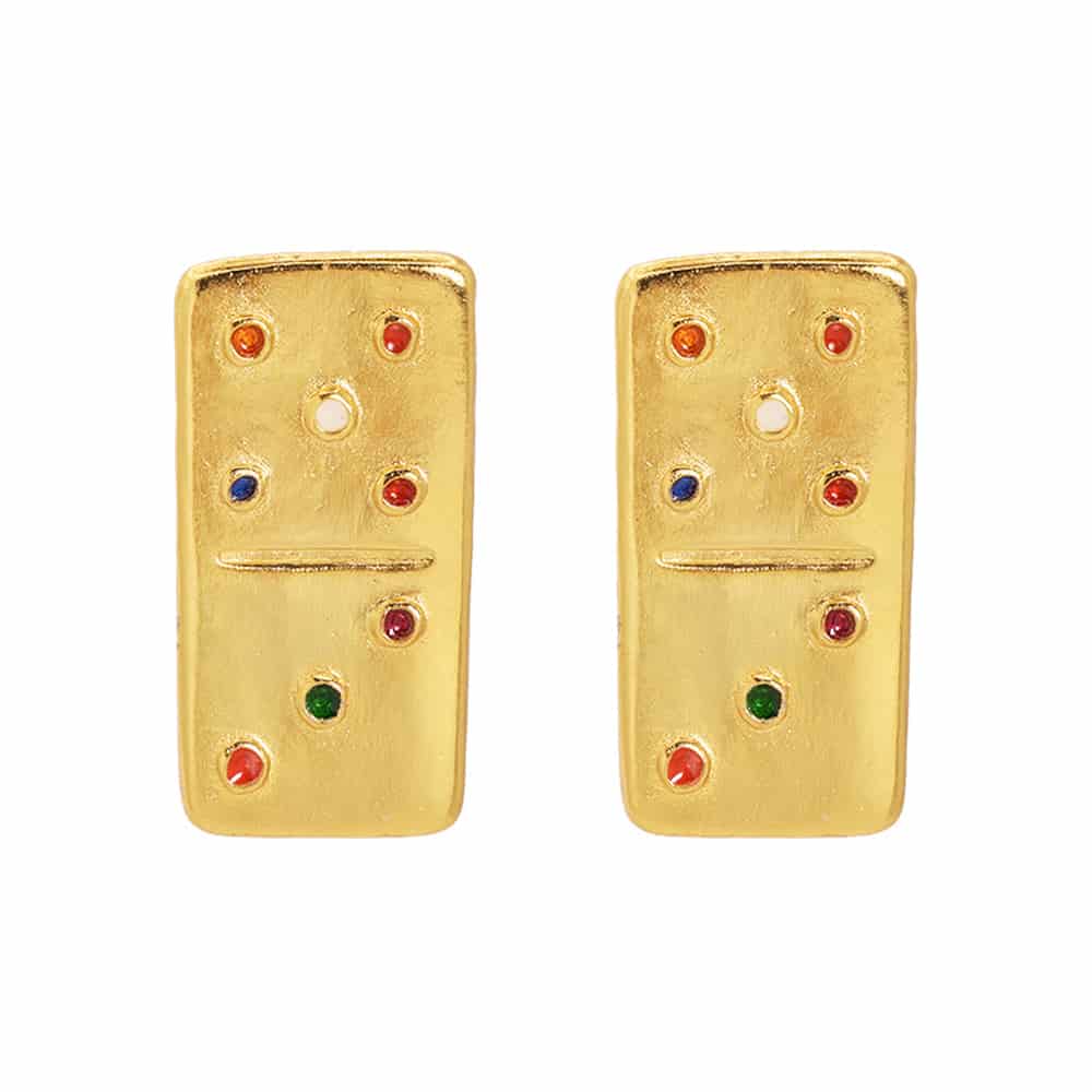 Aretes Dominó Medium - miniatura 1
