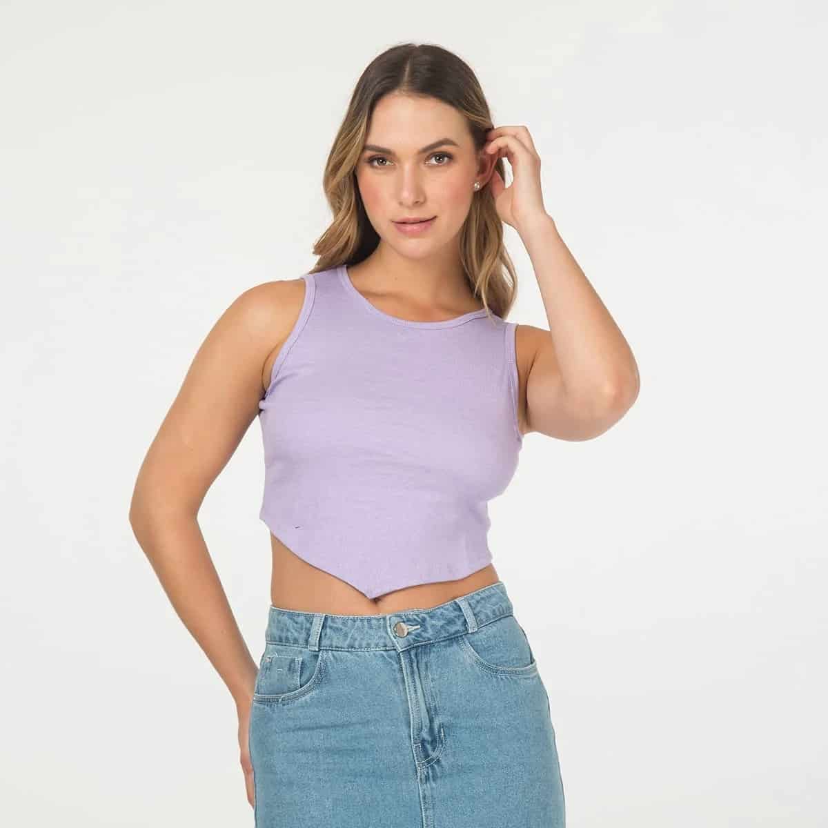 Blusa Crop Top Basica Melina - miniatura 6