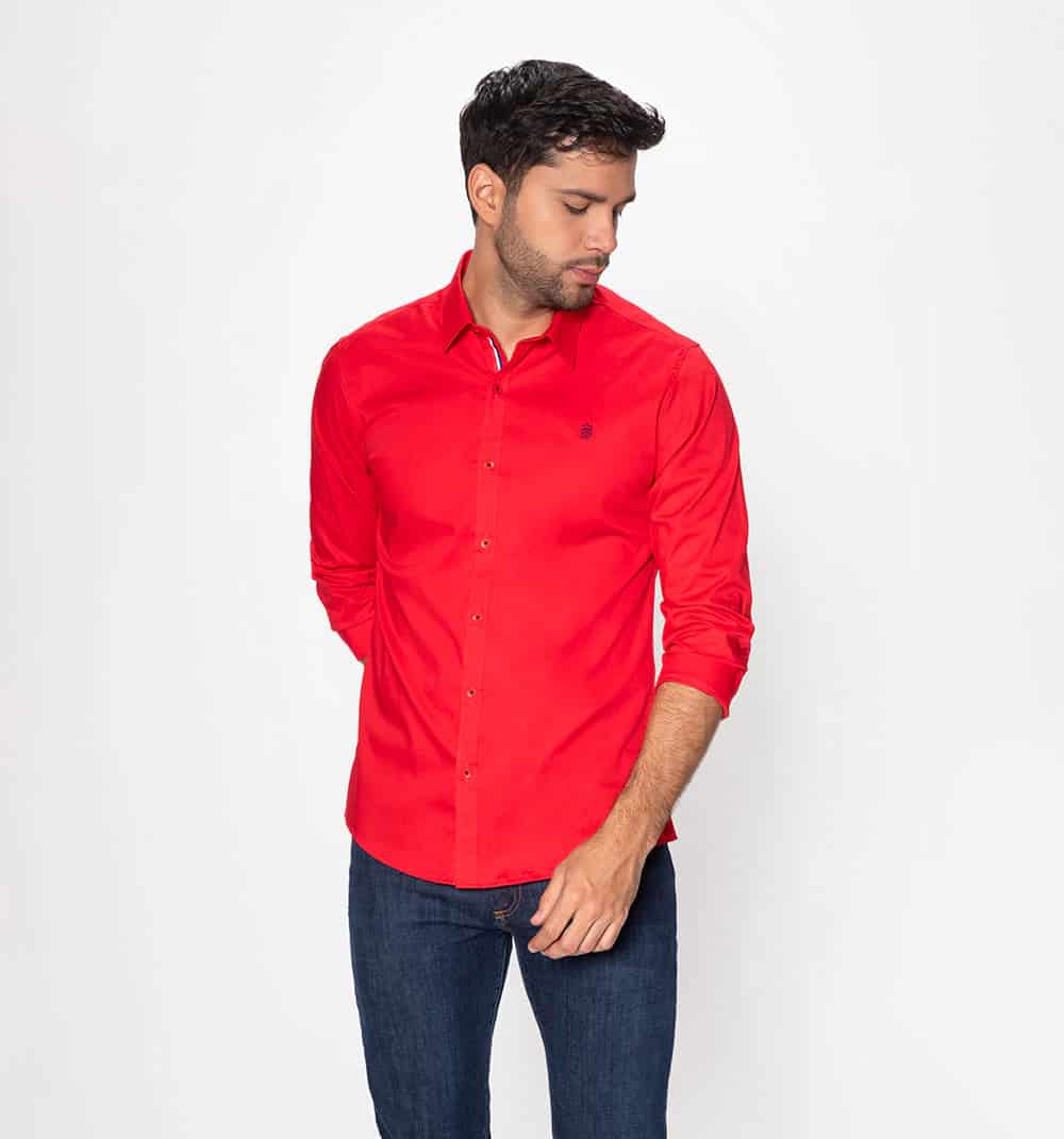 Camisa manga larga slim fit con cinta en - miniatura 7