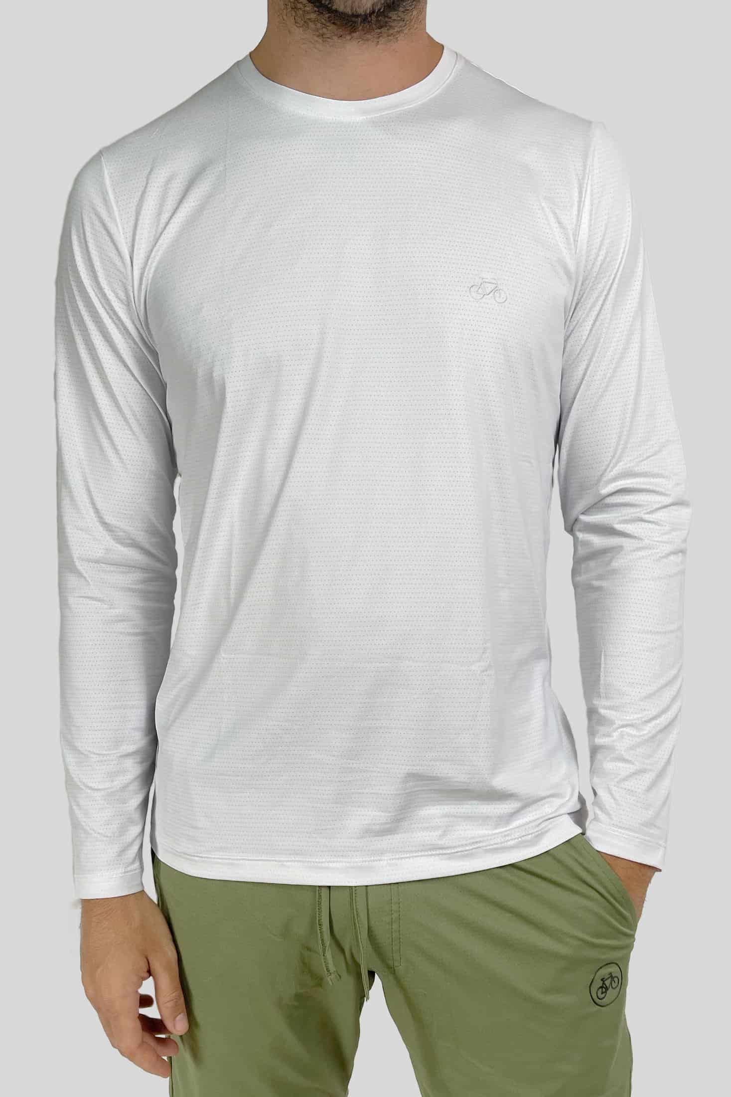 CAMISETA MANGA LARGA SPORT BLANCA - miniatura 1