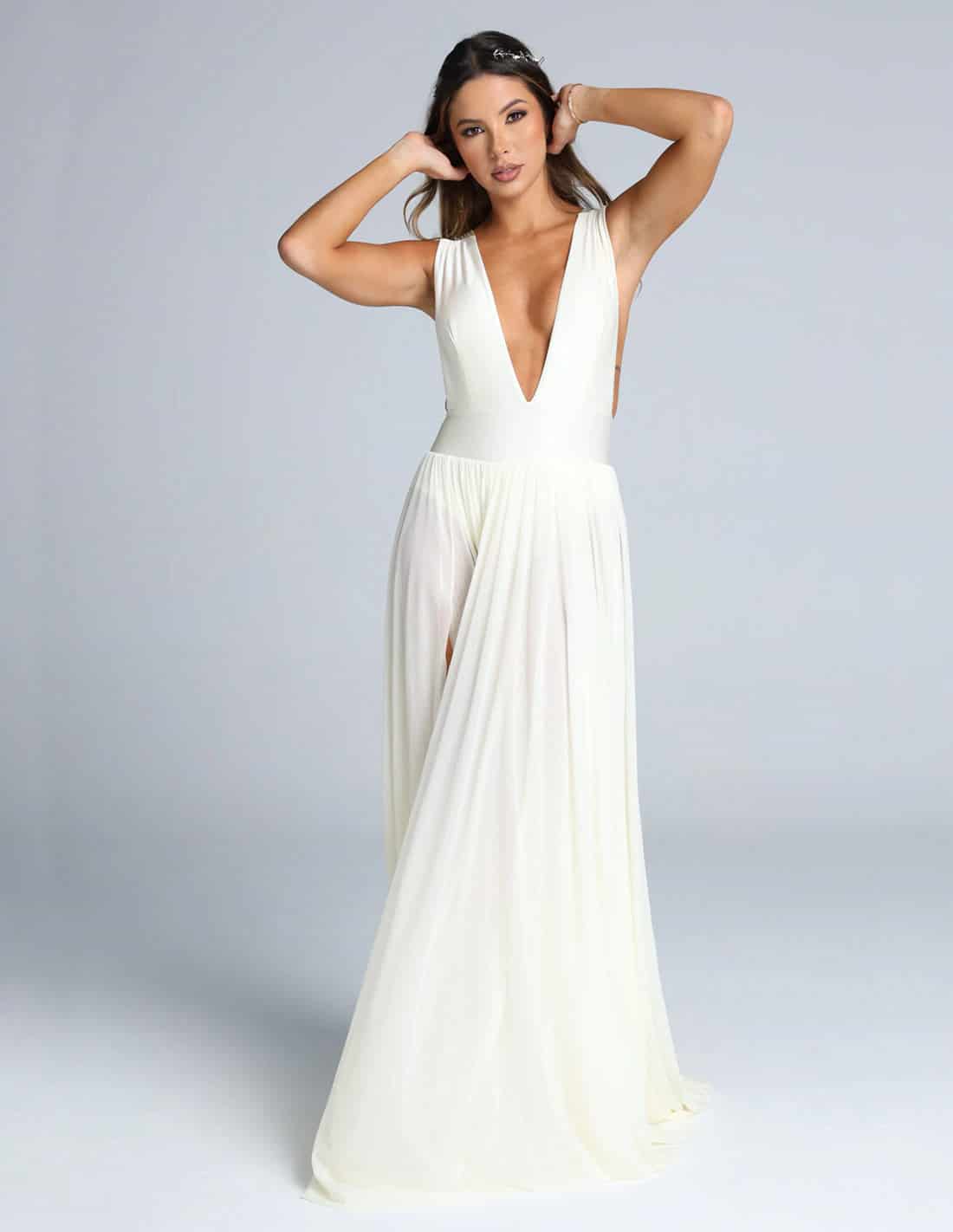 Vestido Equinoccio Marfil - miniatura 1