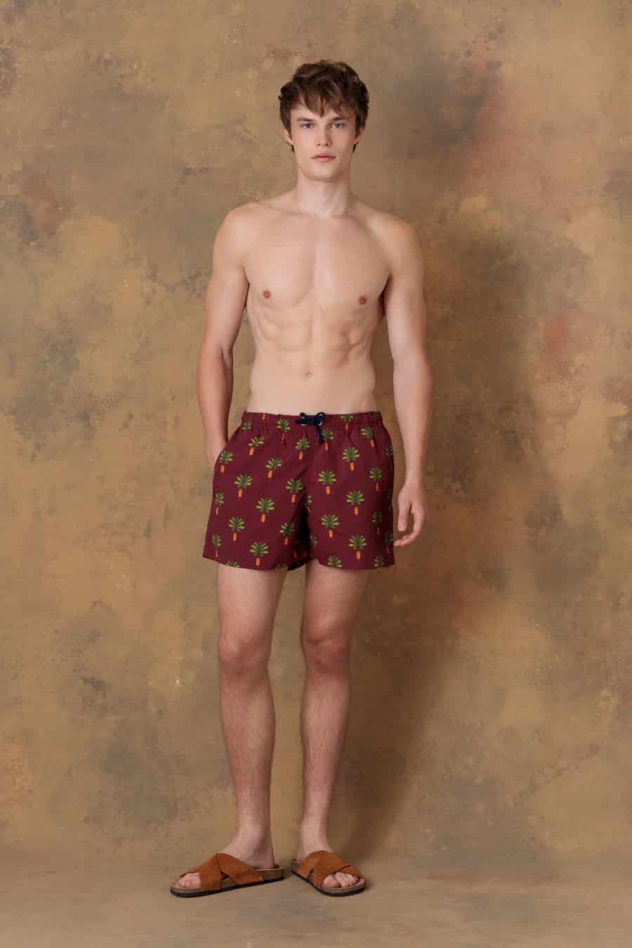 Men's swim trunk orfeo granate - miniatura 2