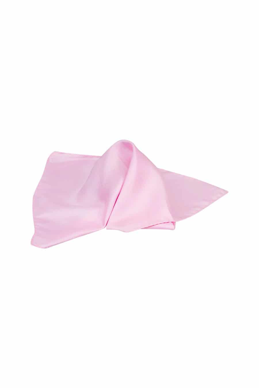 Men's silk pink handkerchief - miniatura 1