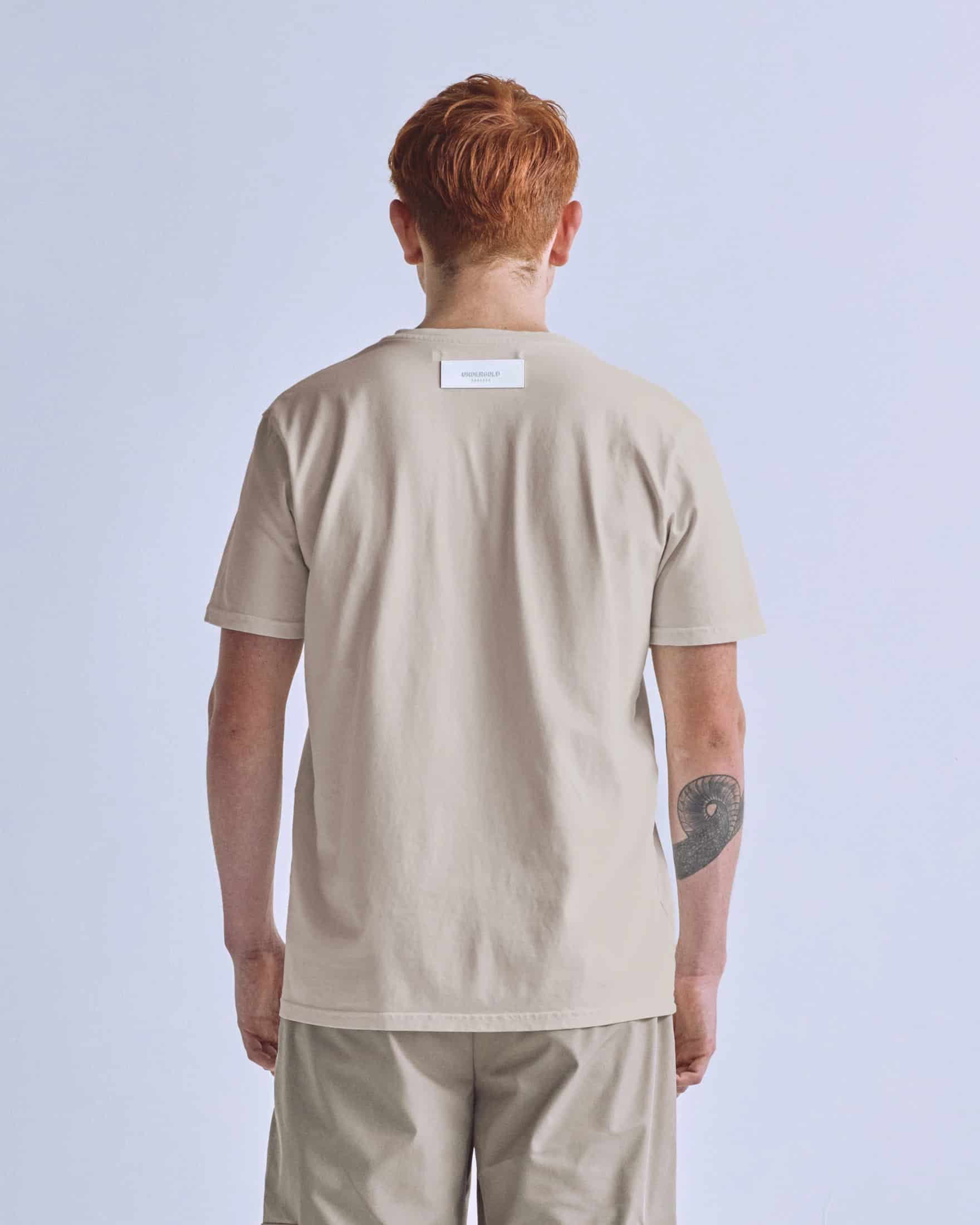 Basics Tiny Logo Regular Fit T-shirt Cream - miniatura 7