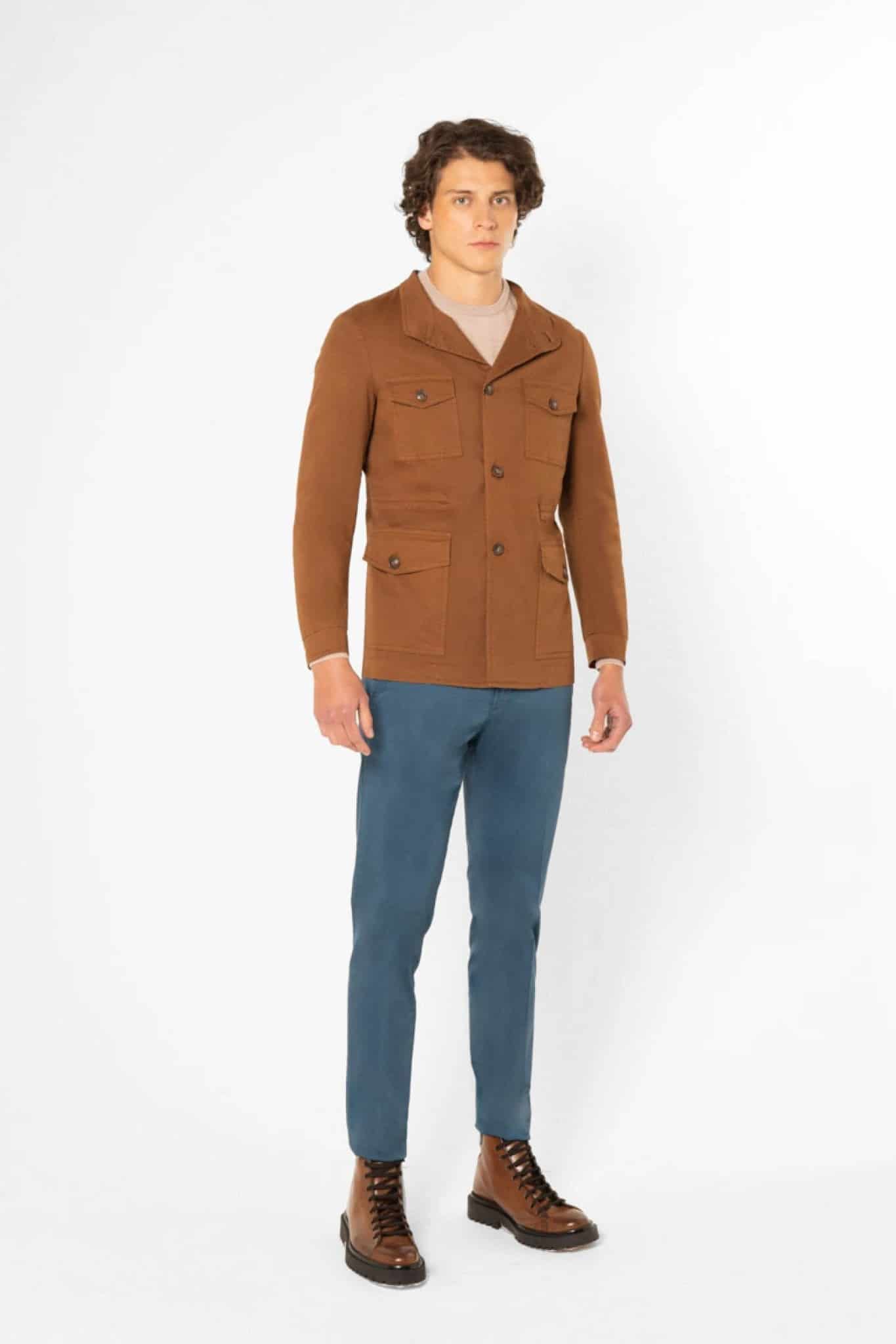 men's jacket stefano tobacco - miniatura 2