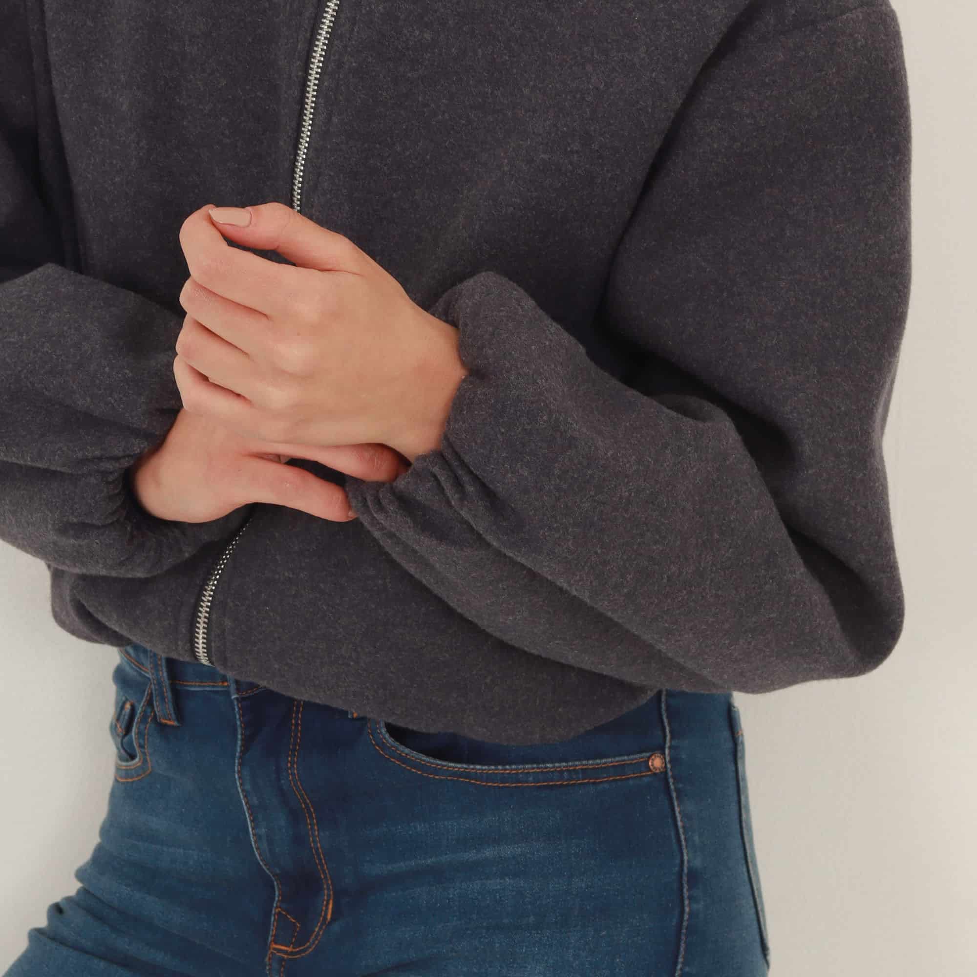 Chaqueta bomber cuello redondo - miniatura 7