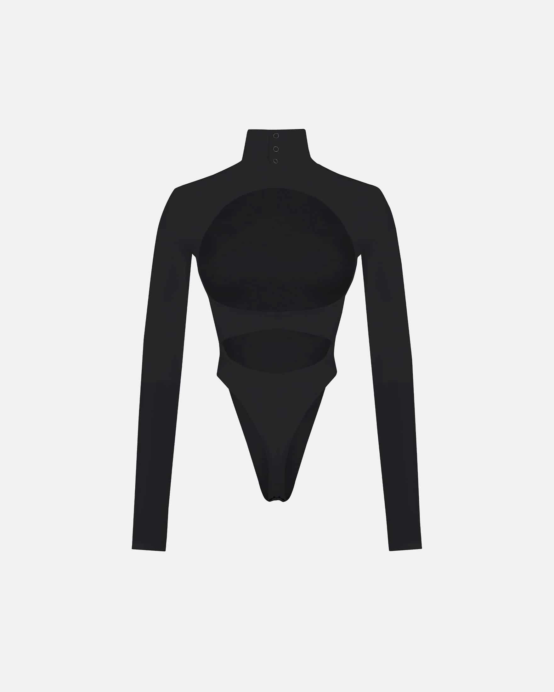 Basics Turtleneck Backless Body Black - miniatura 3