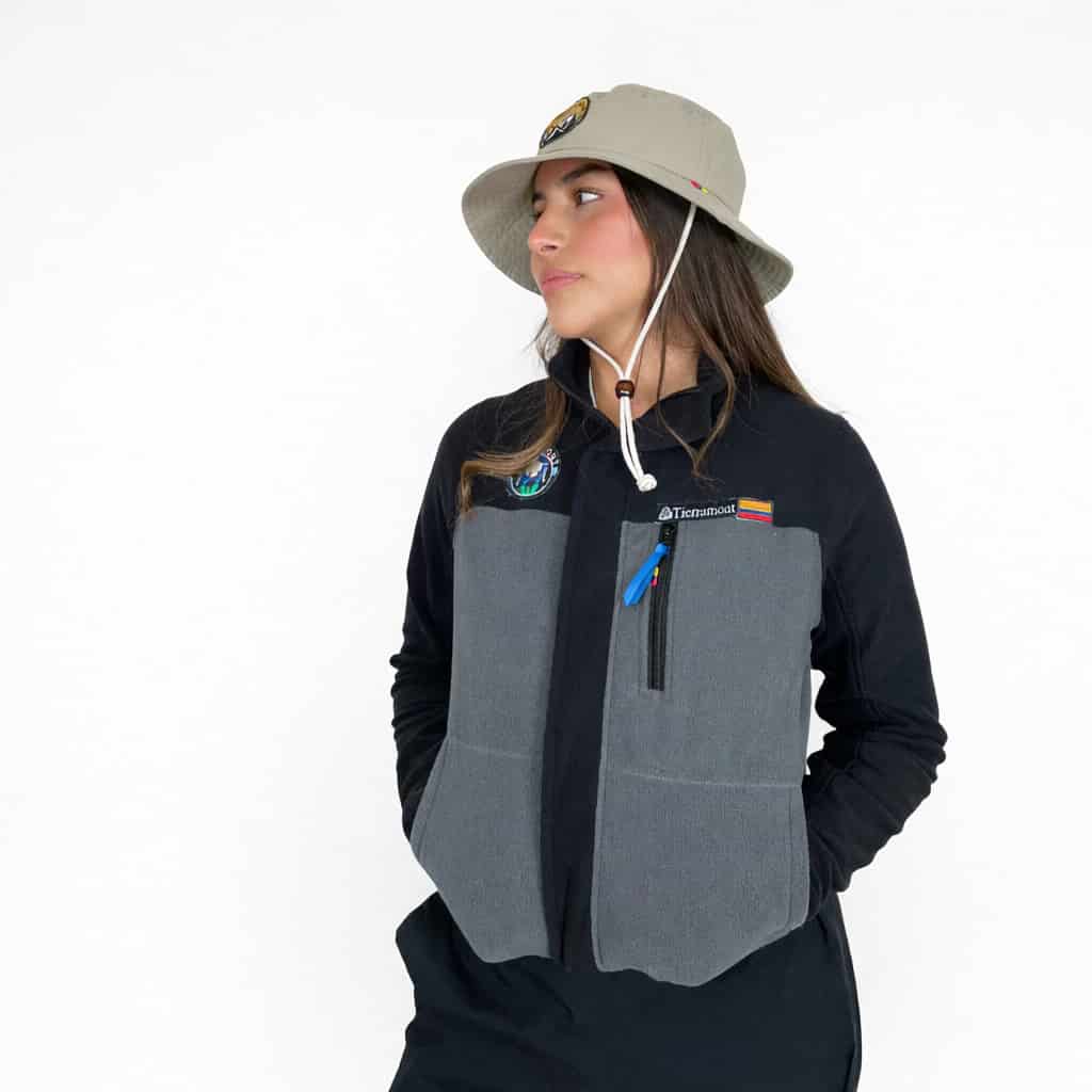 Buzo Térmico Bicolor Gris- Negro Dama - miniatura 1