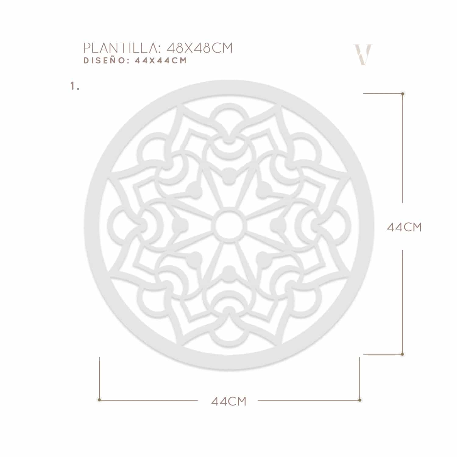 Plantillas para pintar, Vamarú Stencils, Colección Armonía 25cm y 48cm, 5und - miniatura 13