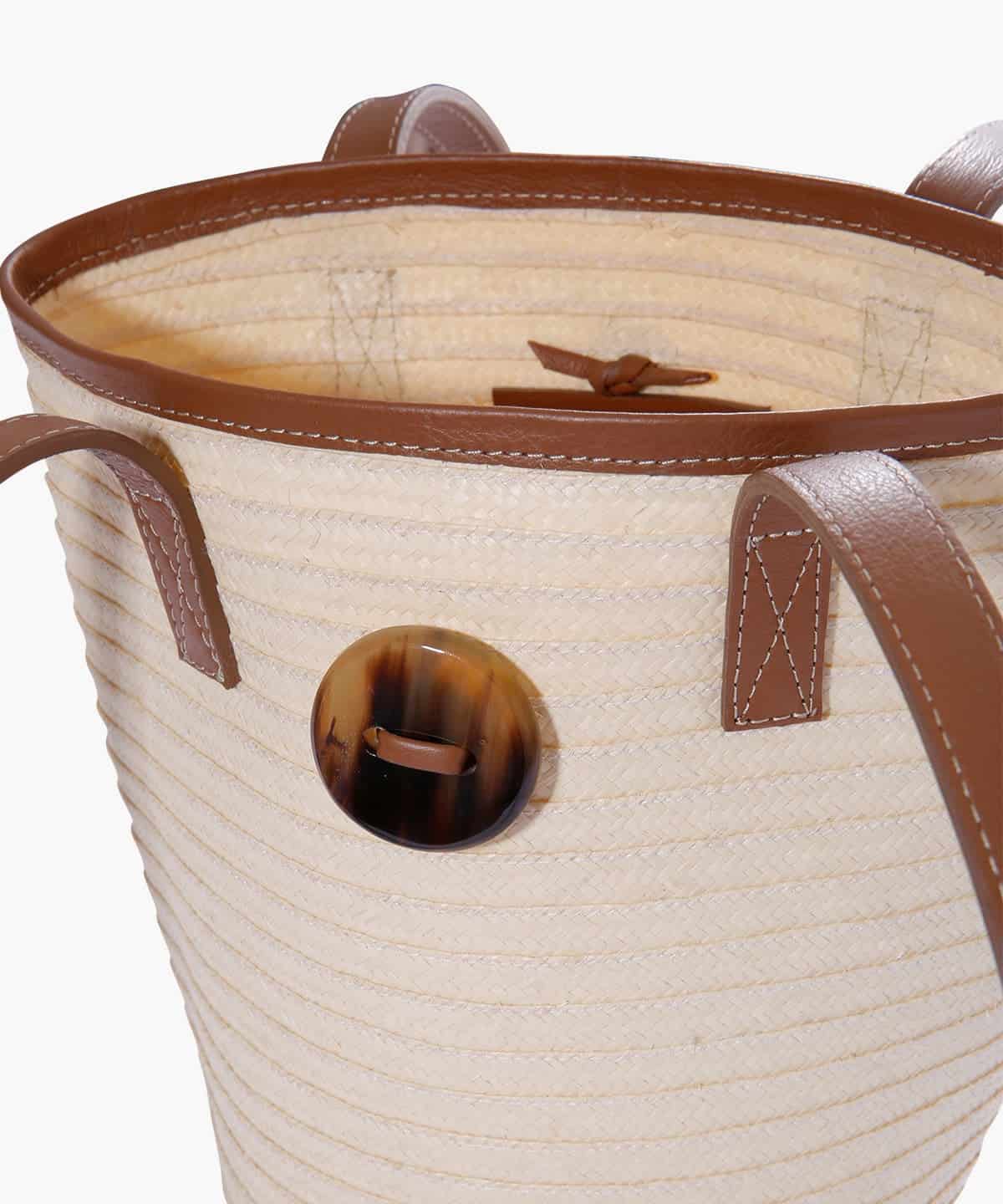 Marcial Mini in Raffia and Leather - miniatura 5