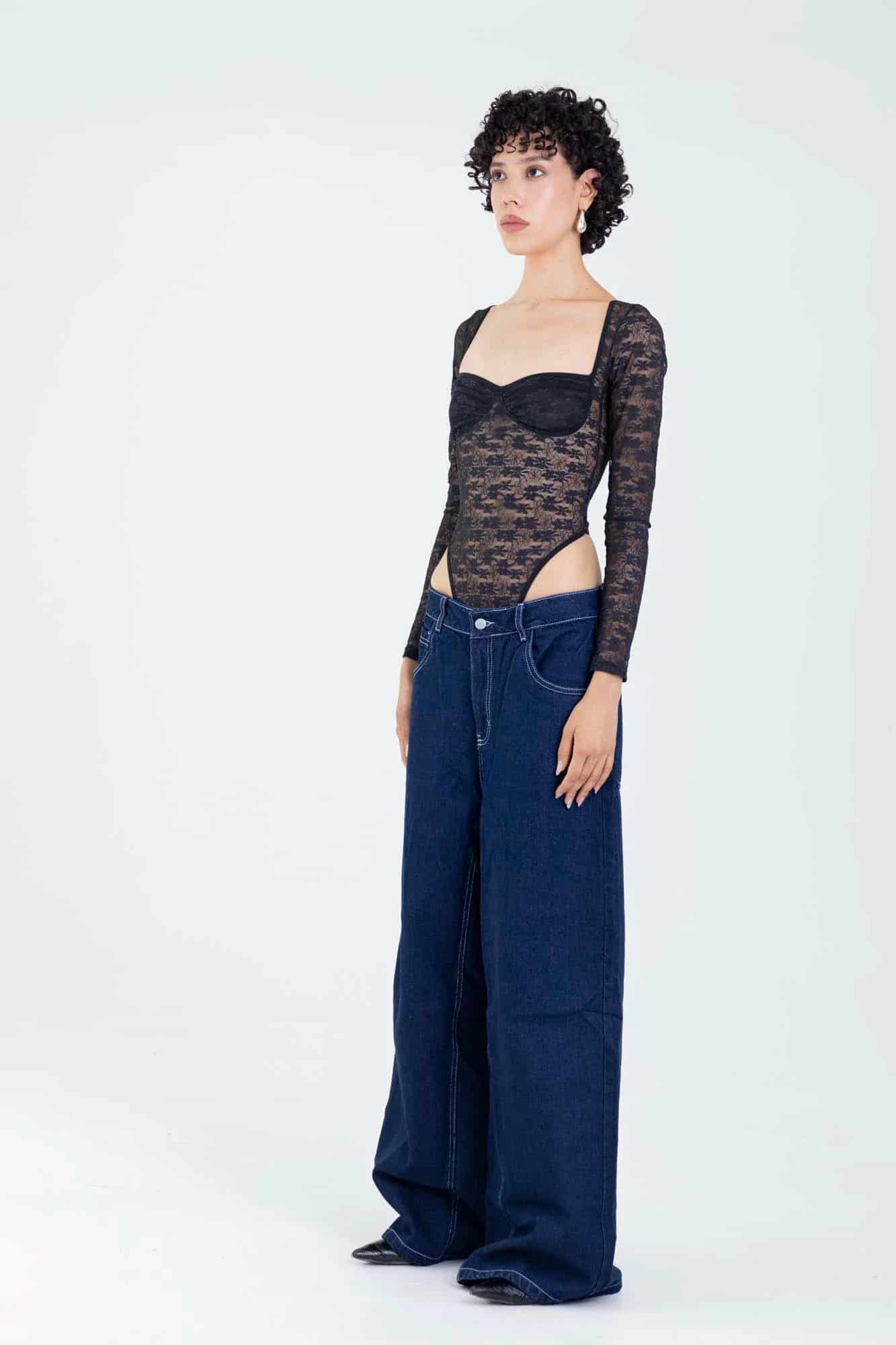 LACE BLACK BODYSUIT - miniatura 16