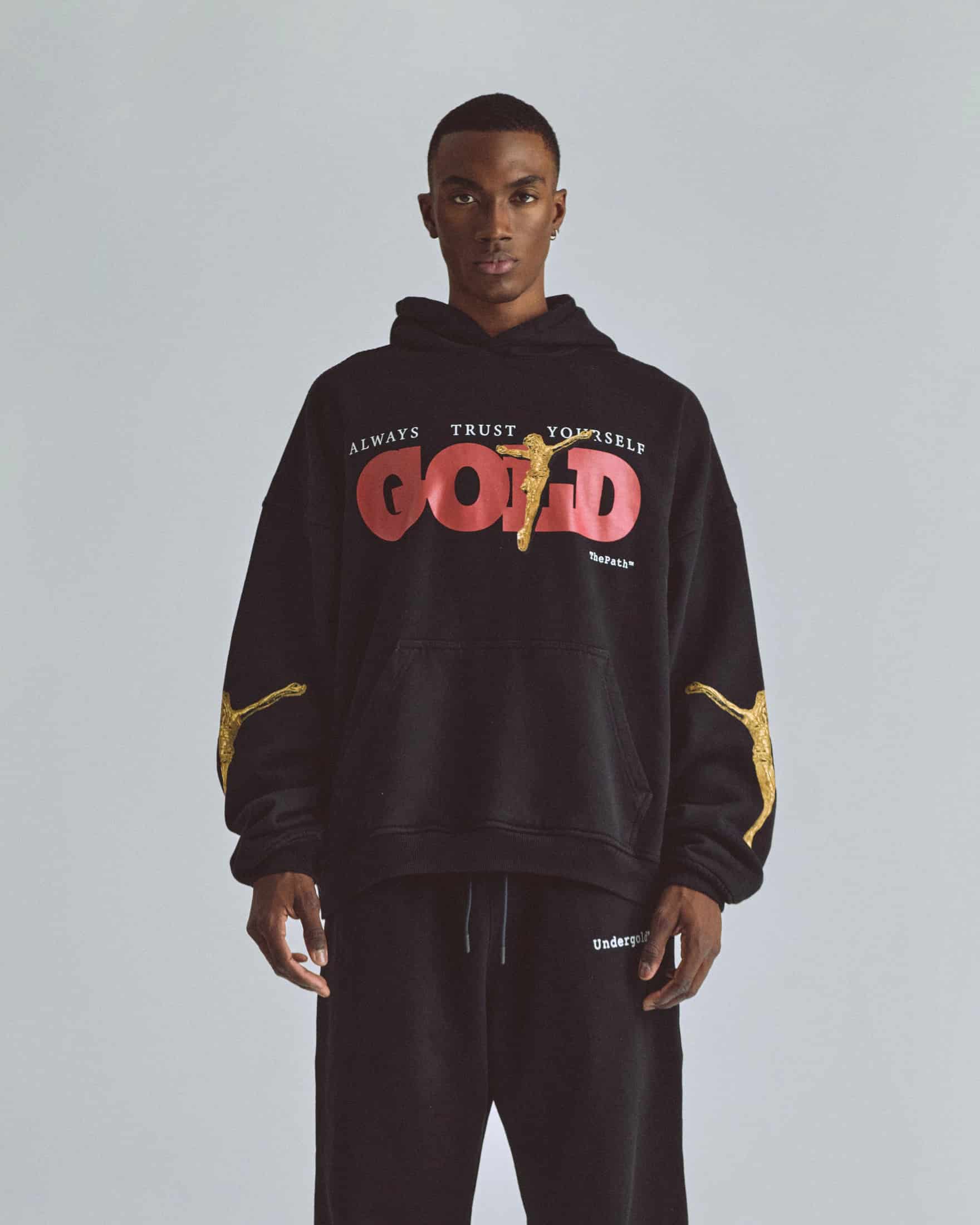 The Path Golden Christ Hoodie Black - miniatura 2