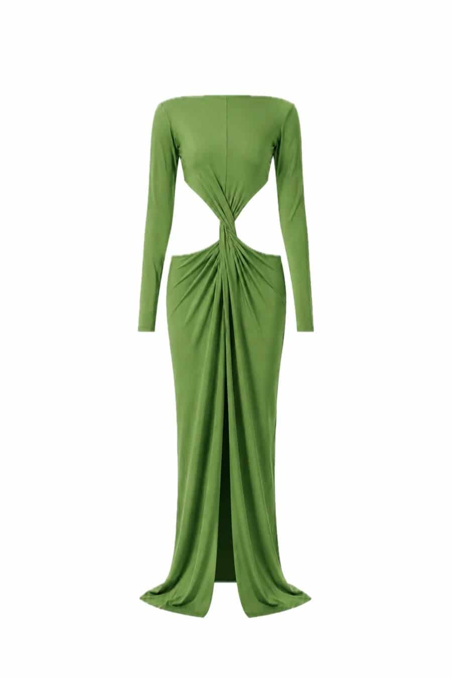 PRE-ORDER VESTIDO TU RECUERDO - ALGAE GREEN - miniatura 1