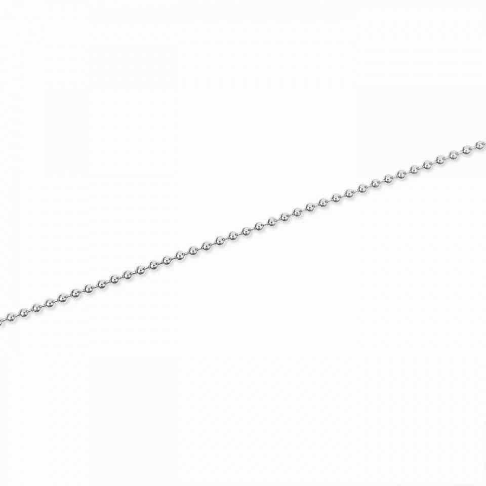 BEAD CHAIN | CADENA ITALIANA DE BALINES EN PLATA 925 - miniatura 4