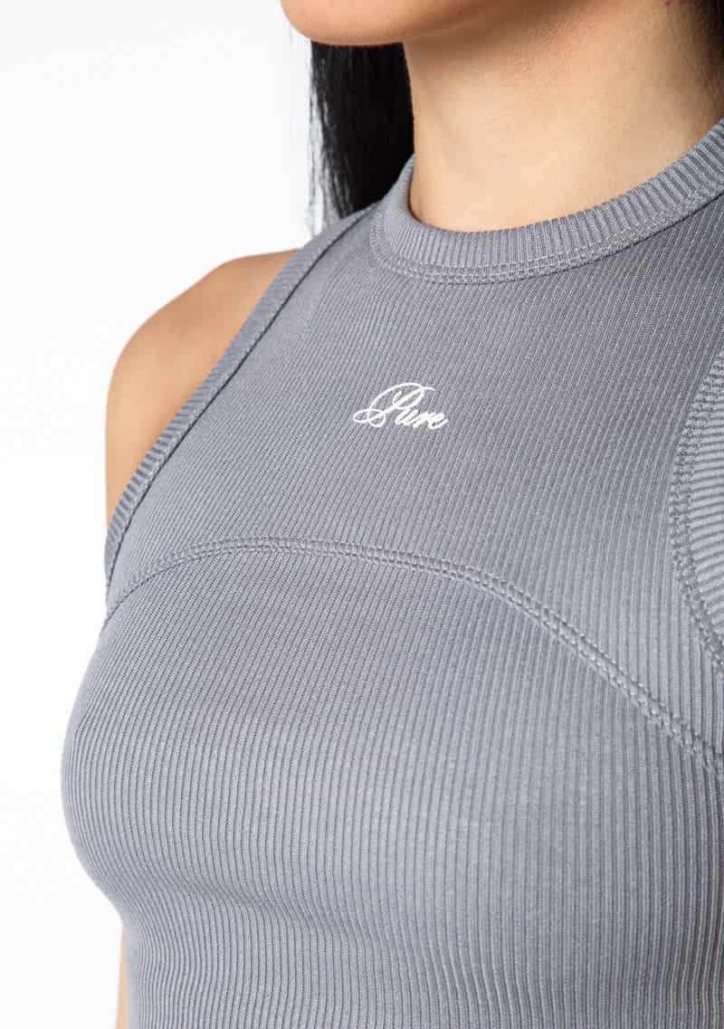 Dopamine grey rib tank top - miniatura 6