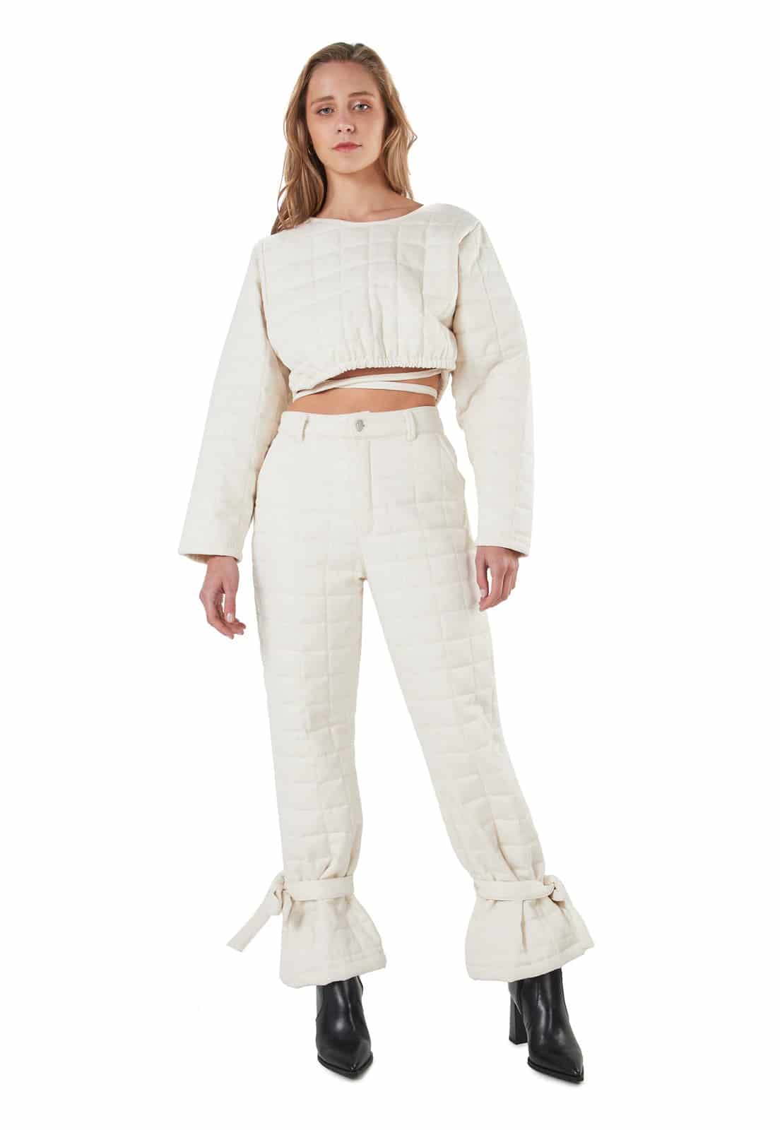 Claude Puffy Shirt Cream - miniatura 5