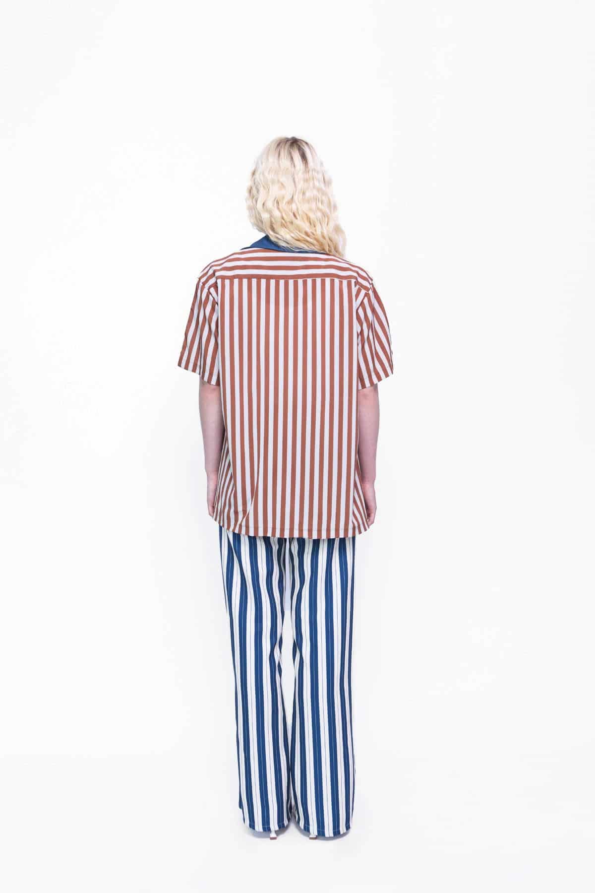 Camp Shirt in Rust Stripes - miniatura 3