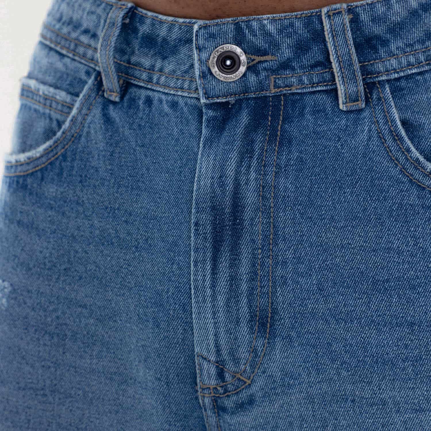 Clean Relaxed Fit Jeans Mid Blue - miniatura 6