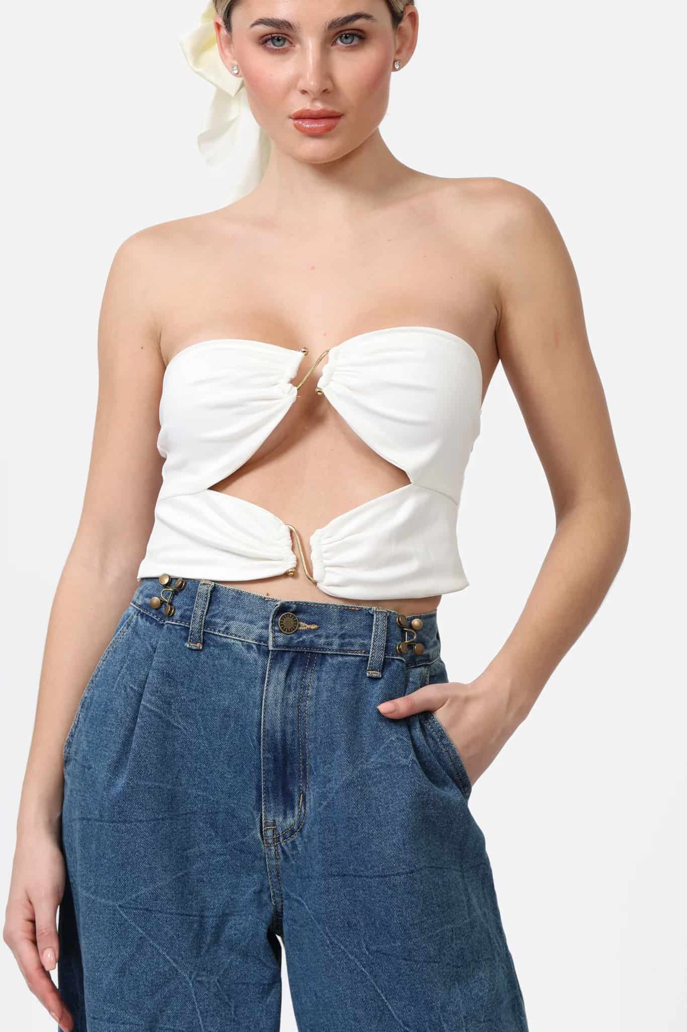 V CORSET WHITE - miniatura 2