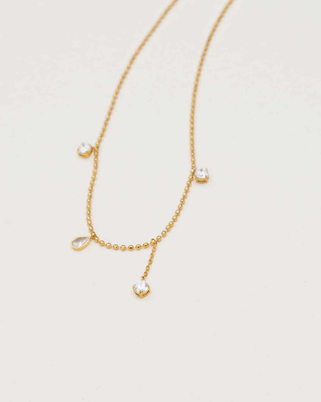 Collar 4 Cristales - Acero Inoxidable - miniatura 2