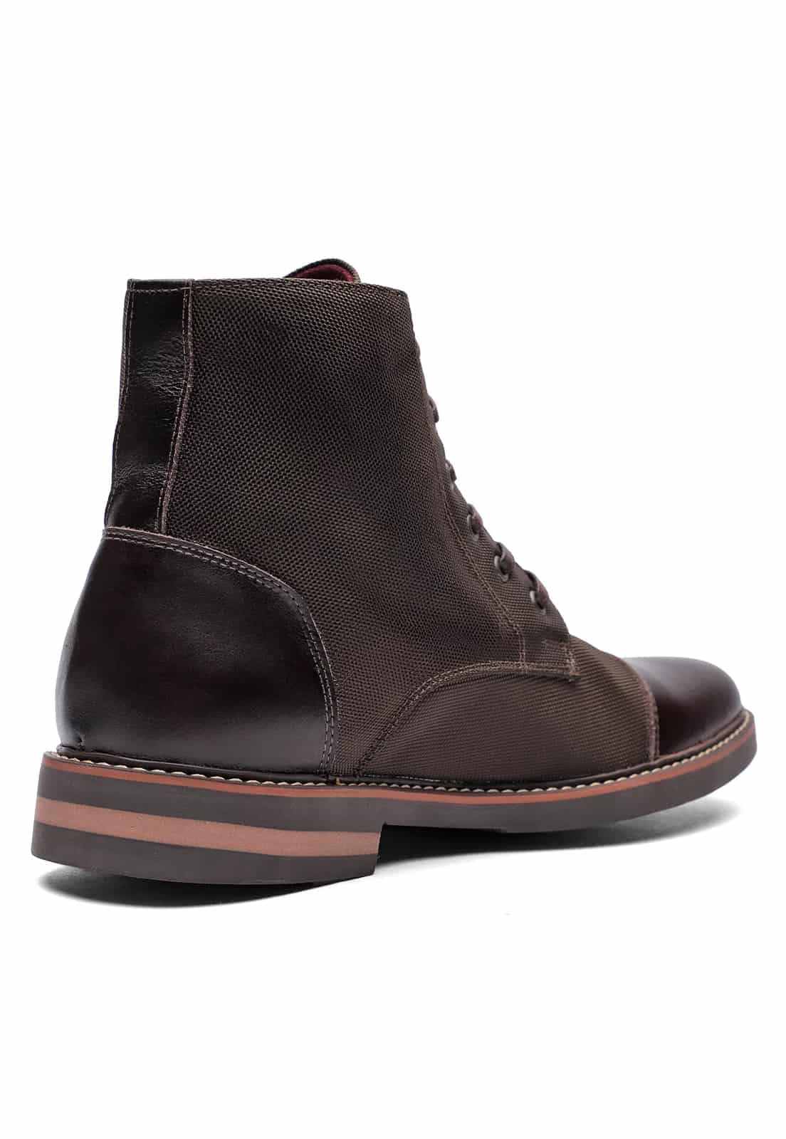 Botas cafes en lona y cuero - miniatura 6