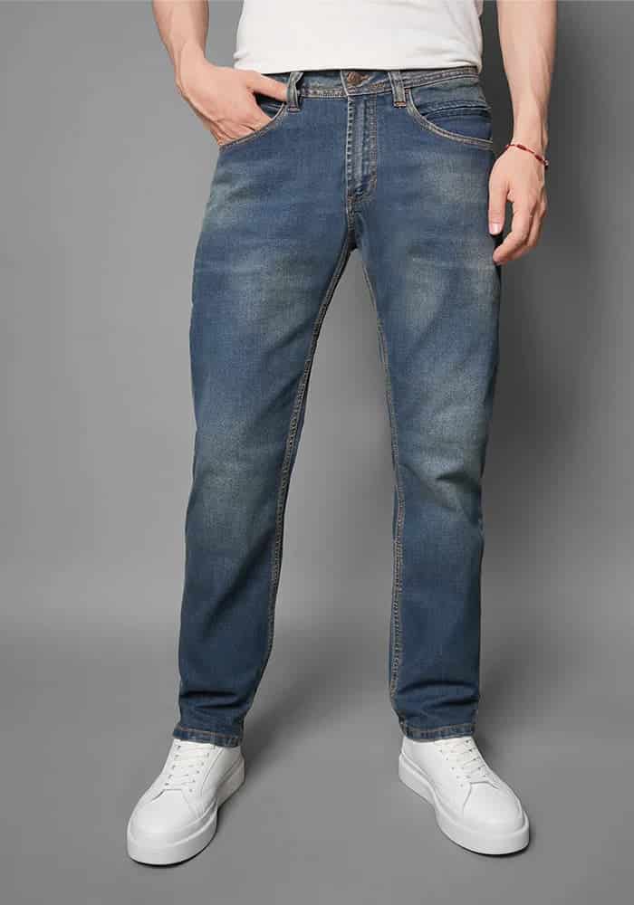 Jean Azul con Pigmento para Hombre - miniatura 1
