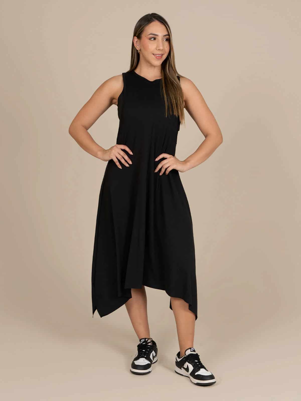 Vestido danila melon negro - miniatura 1
