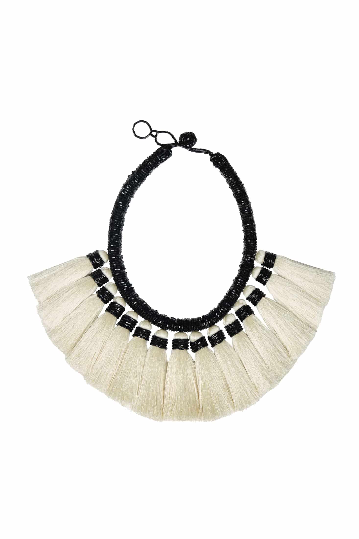 Bruma Necklace / Black & White - miniatura 1