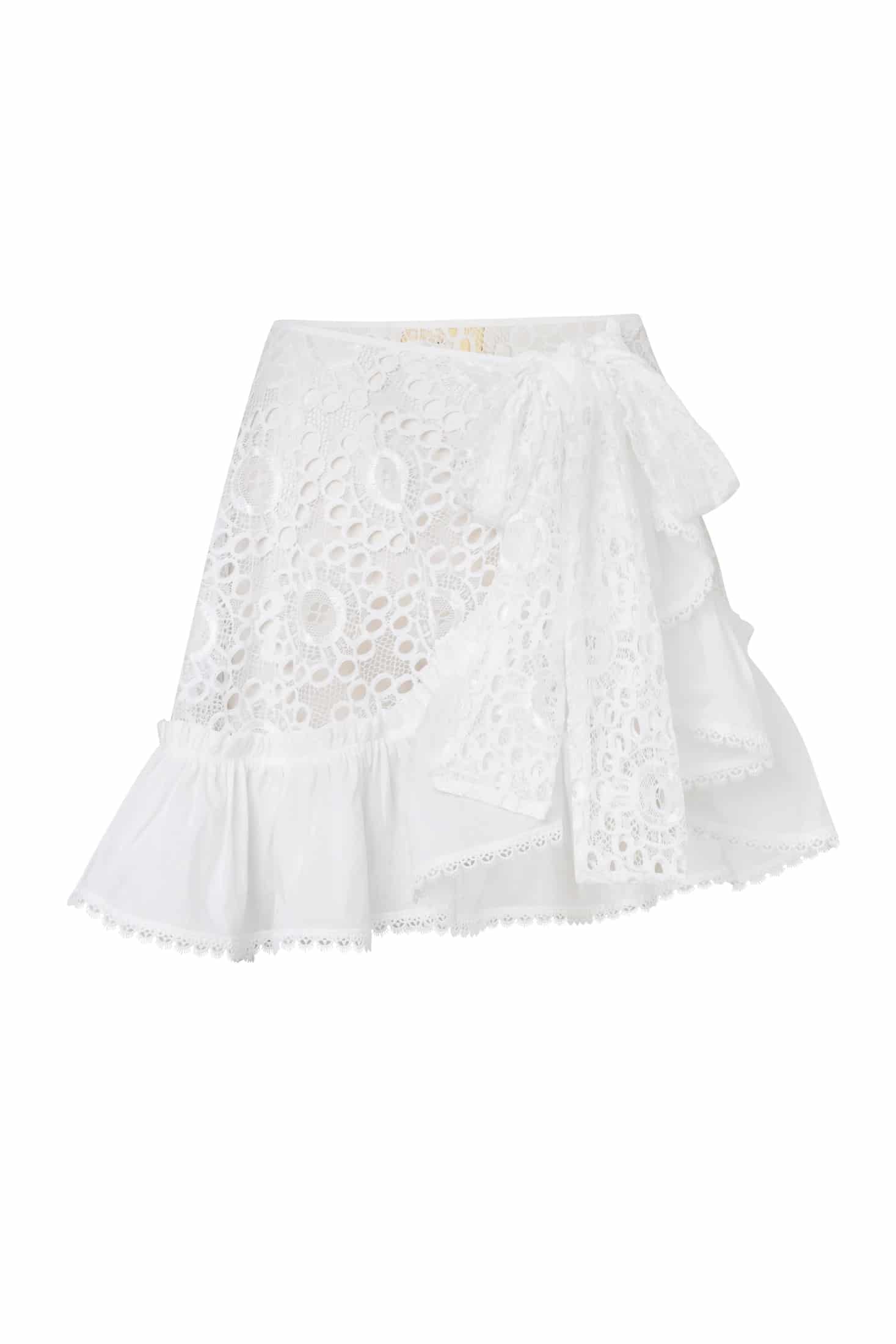 AZURE WRAP SKIRT WHITE - miniatura 2