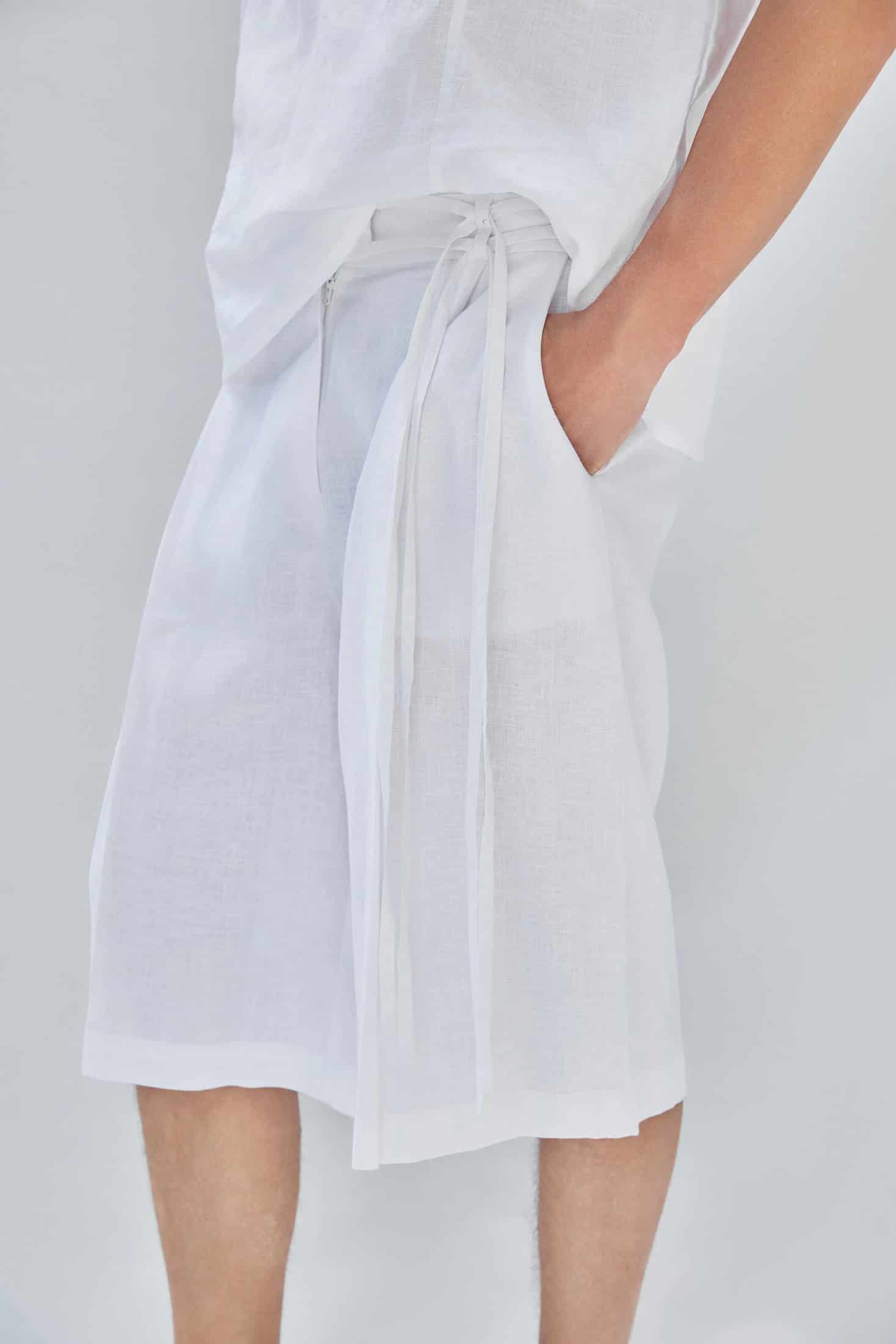 ZOI BERMUDA SHORTS WOMEN WHITE - miniatura 4