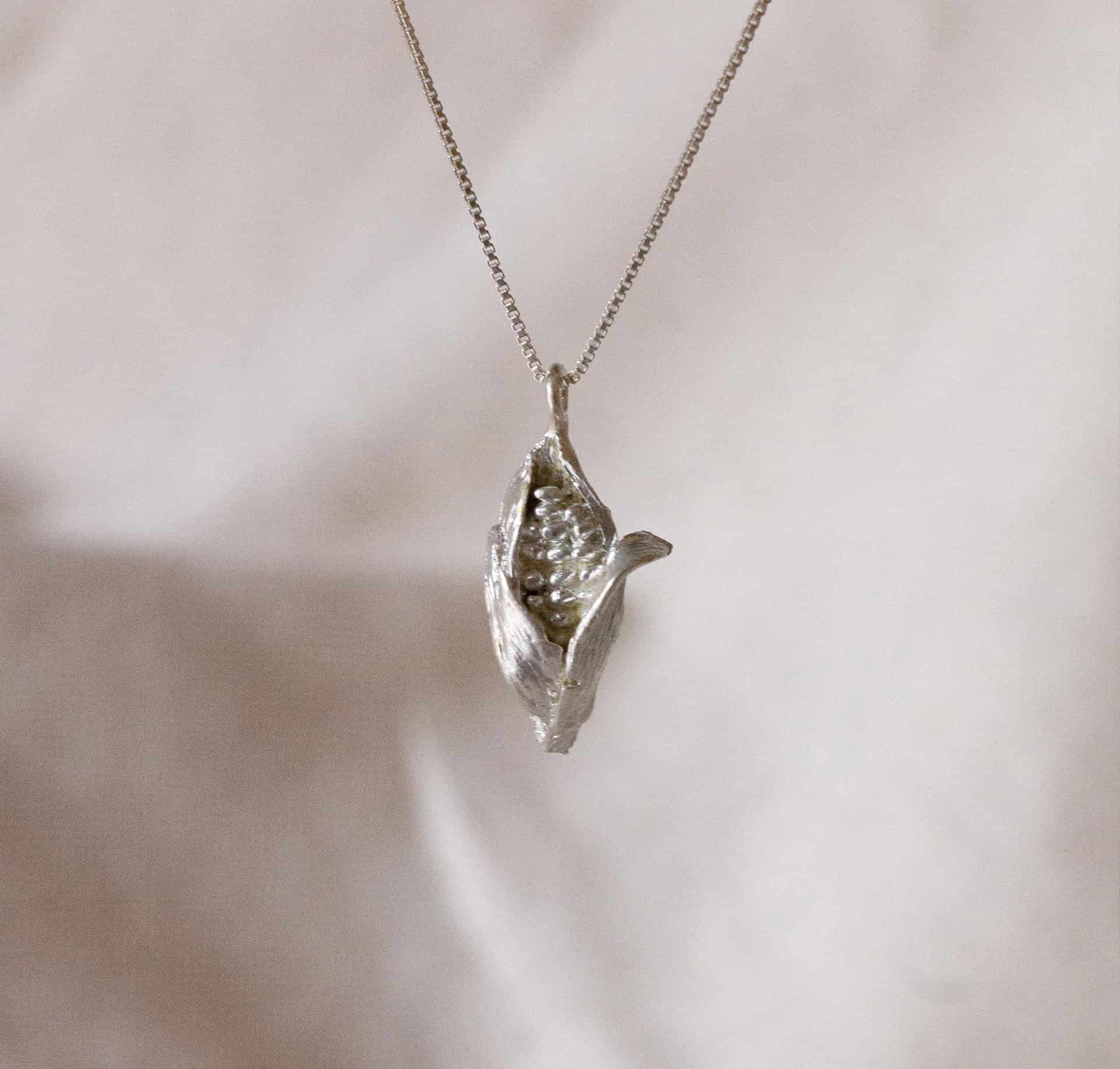 Collar Mini mazorca (Plata ley950) - miniatura 1