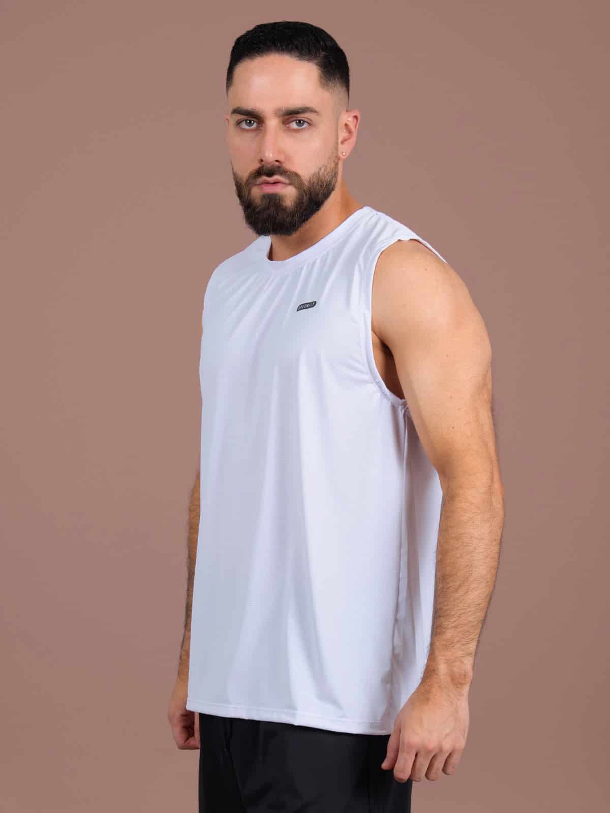 Camisilla hombre juno chicago blanca - miniatura 3