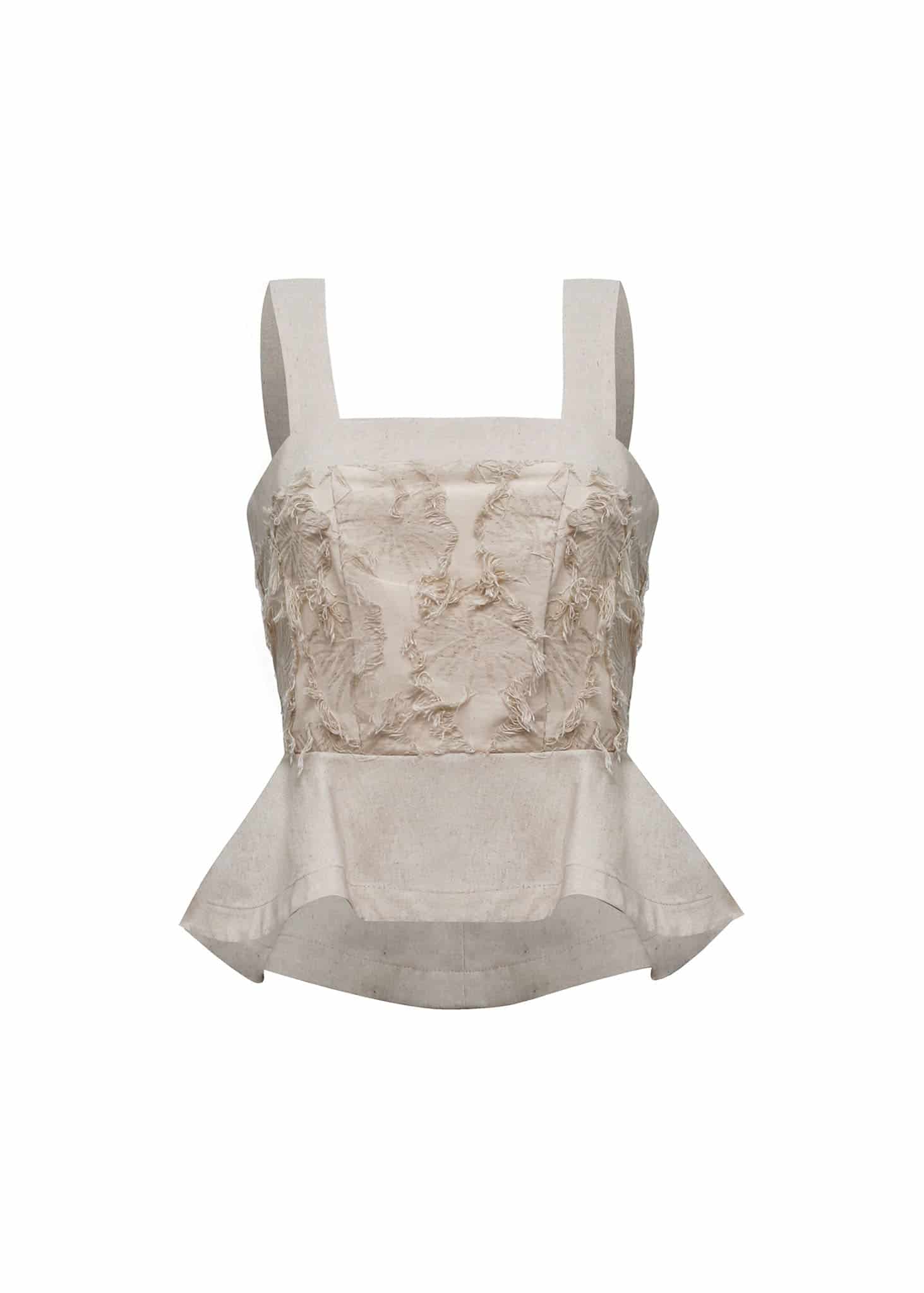 Blusa Fringed Sand - miniatura 1